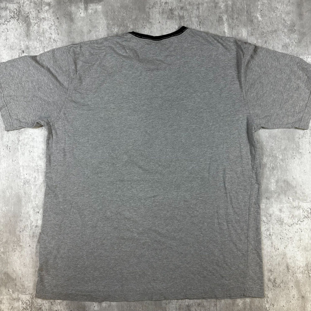 Tommy Hilfiger Red Label Mens XL Graphic Tee Shirt Gray & Black Cotton Blend