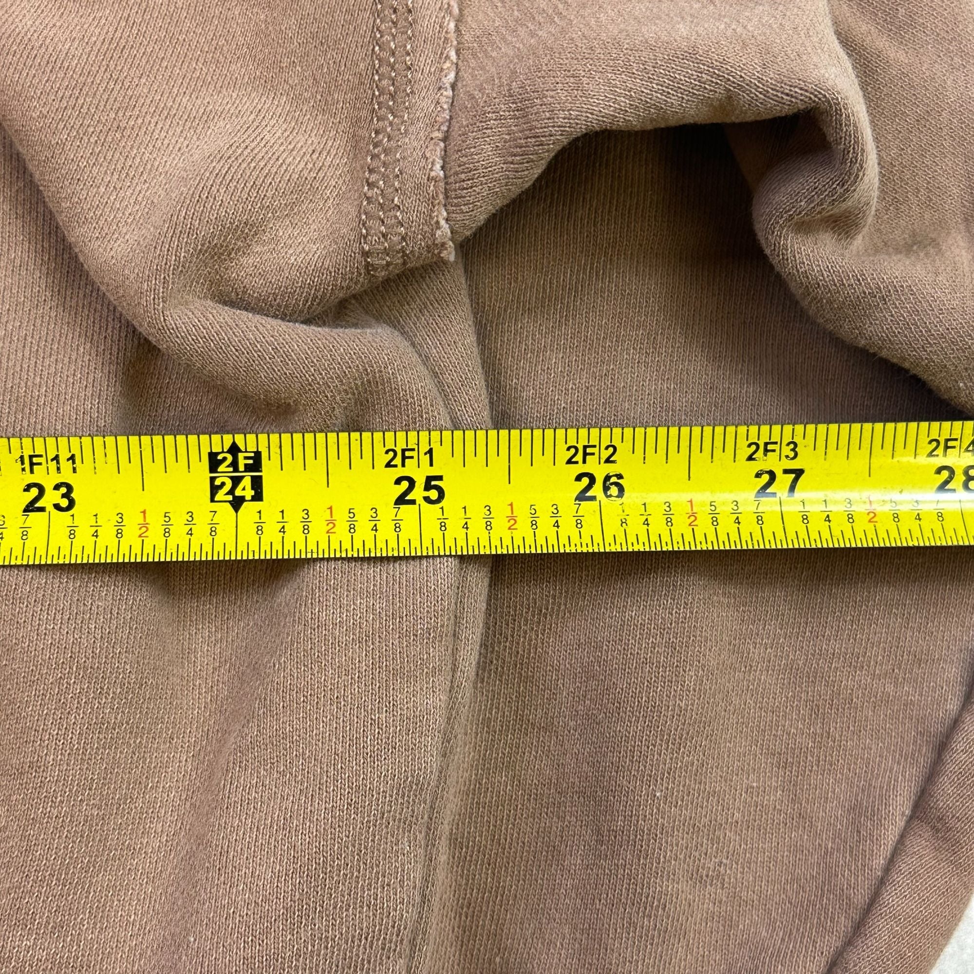 American Eagle Brown Crewneck Sweatshirt M/M Rustic Print Pullover Cotton Blend