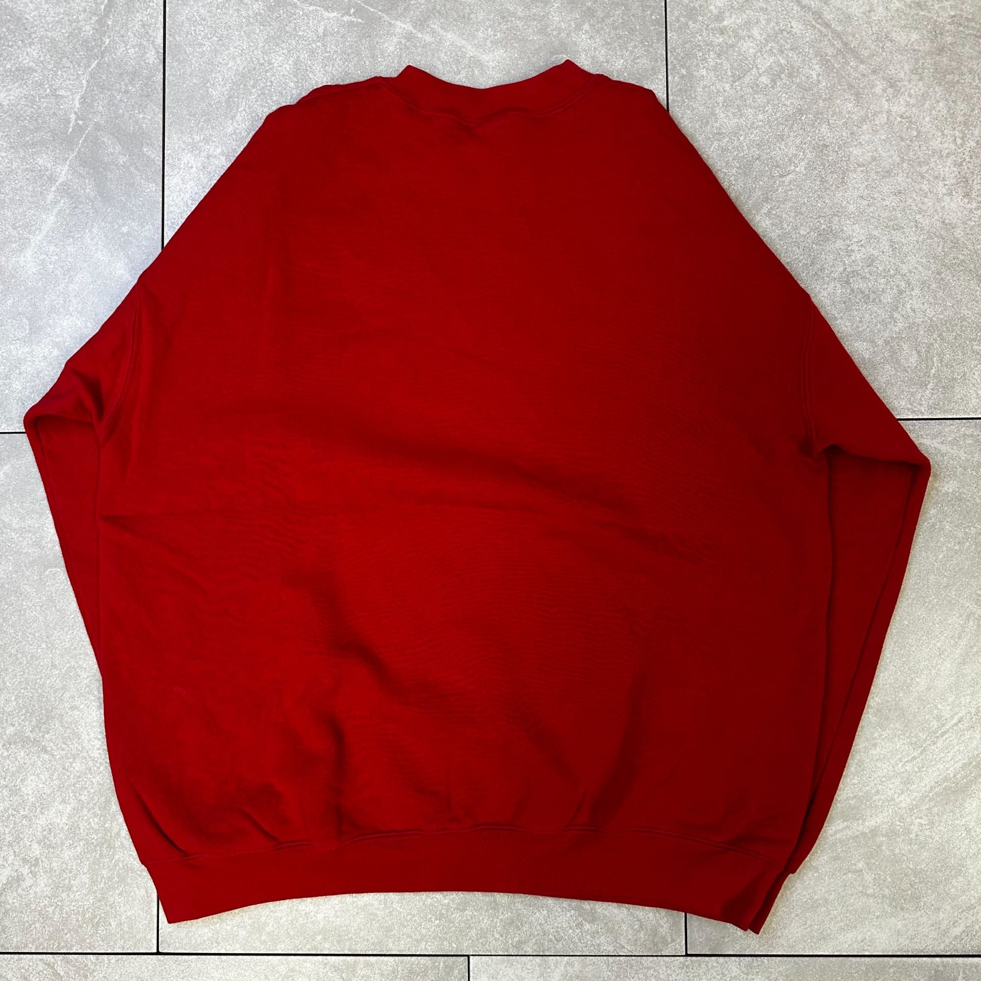 Vintage Disney Store Winnie The Pooh Bear Bottom Red Pullover Sweatshirt XL 90s Made In USA 100% Polyester
