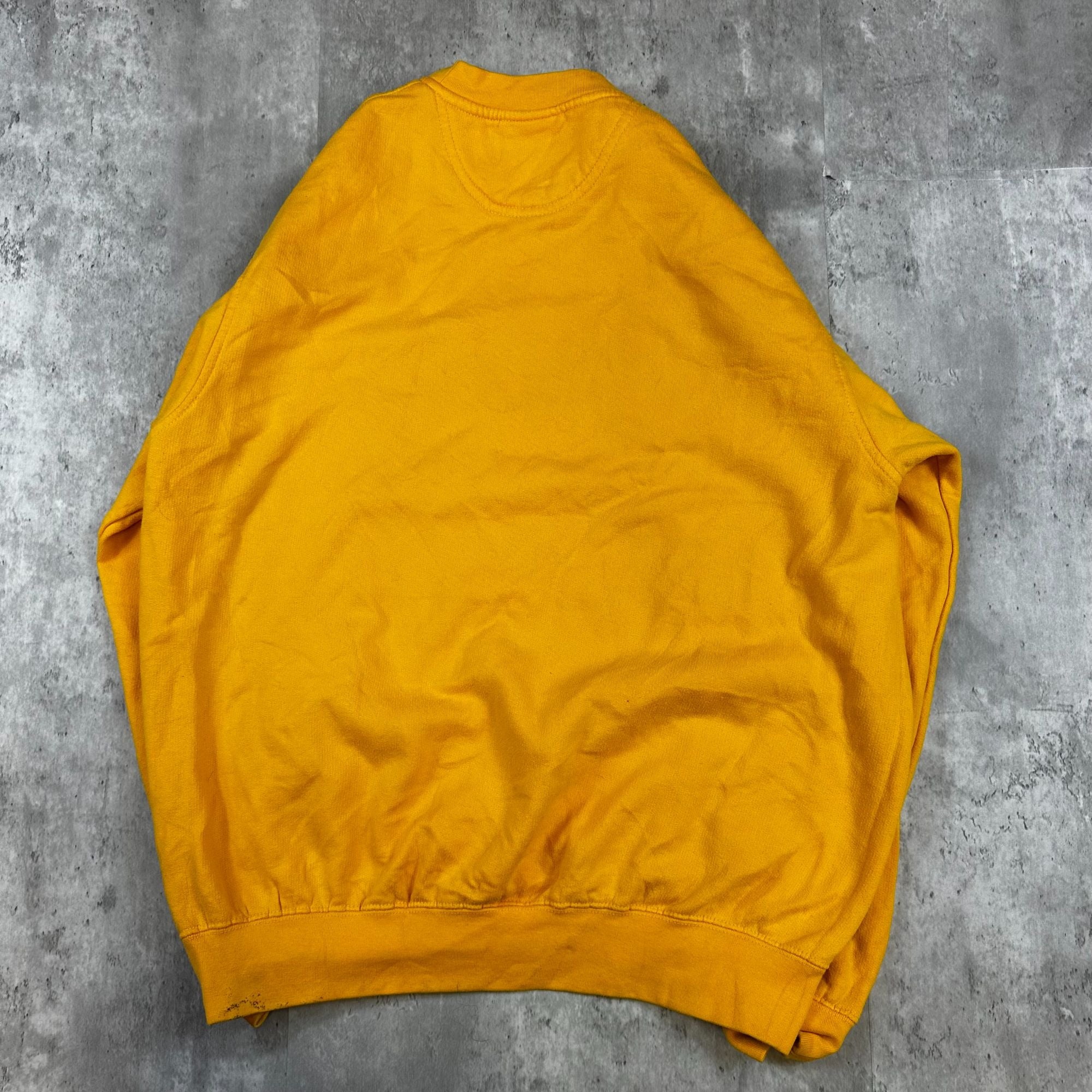 Vintage NFL Pittsburgh Steelers Gold Sweatshirt Crewneck Large Cotton Blend