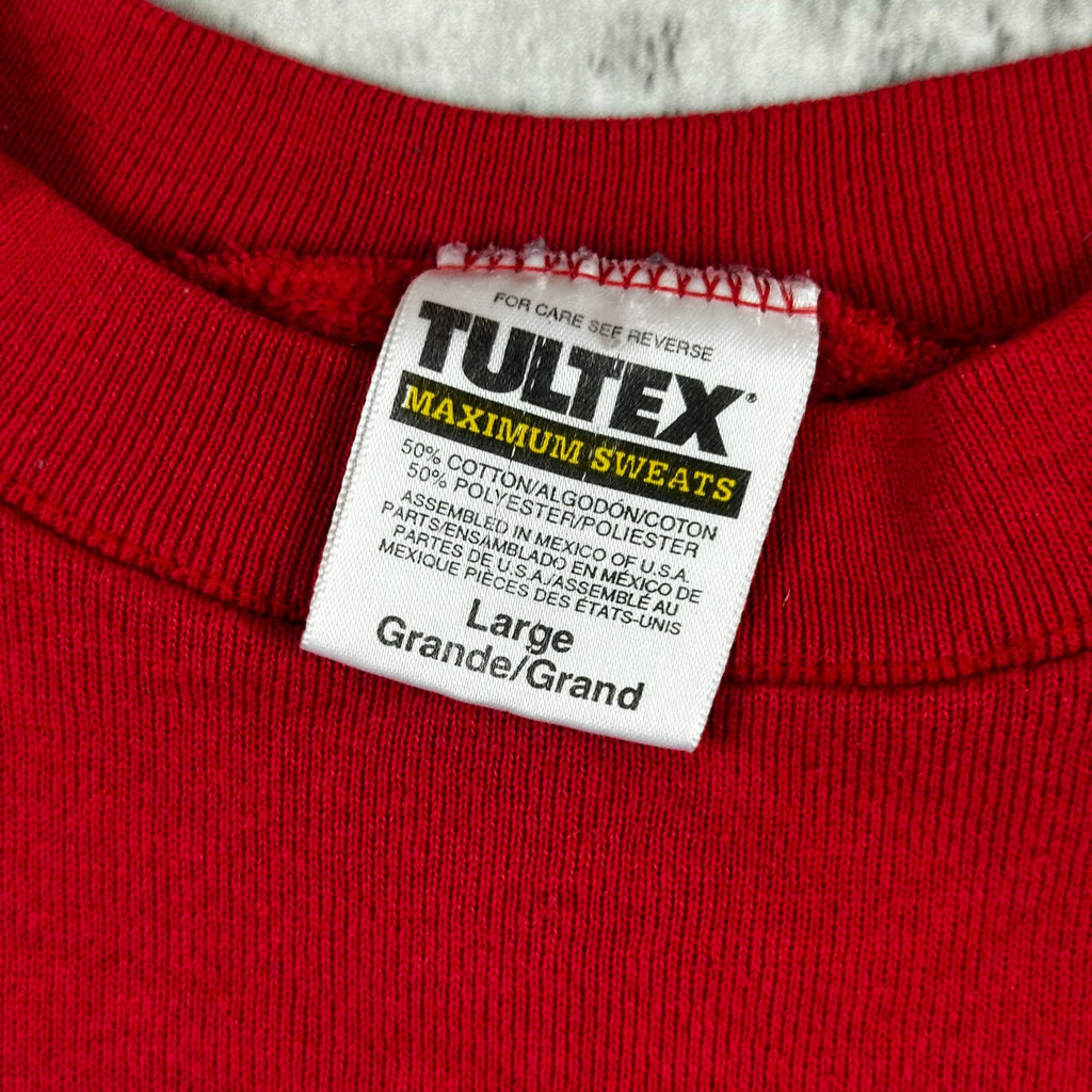 Vintage Red N.C. State Sweatshirt Tultex Maximum Sweats Large Cotton/Poly Blend Crewneck