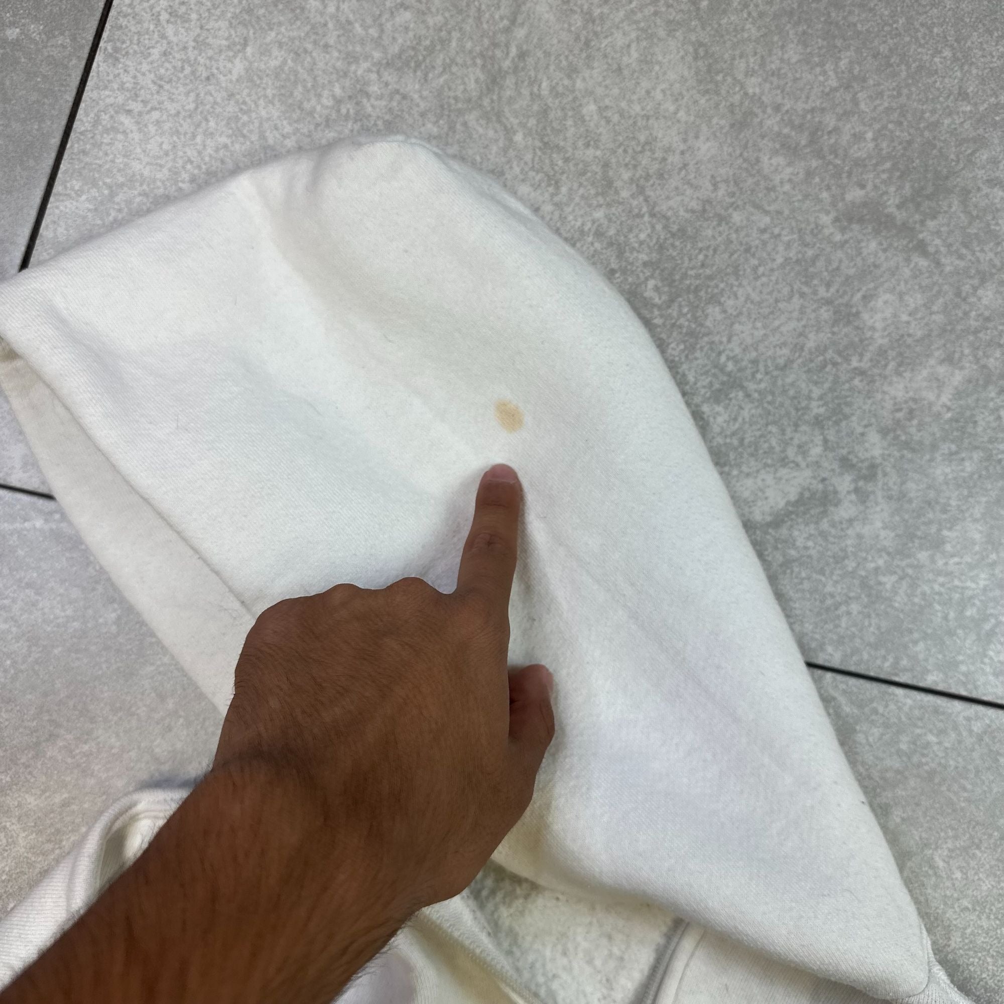 Russell Sportswear L White Zip-Up Hoodie Made In USA