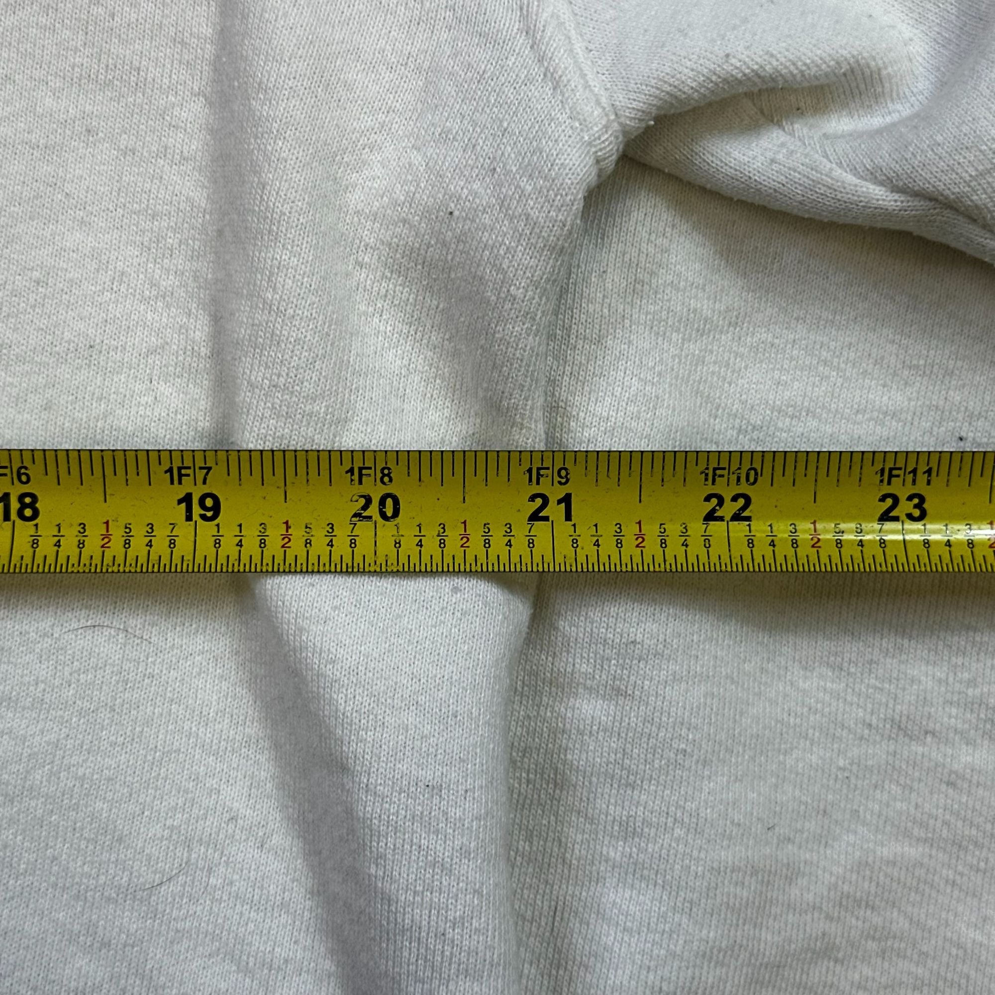 Russell Sportswear L White Zip-Up Hoodie Made In USA