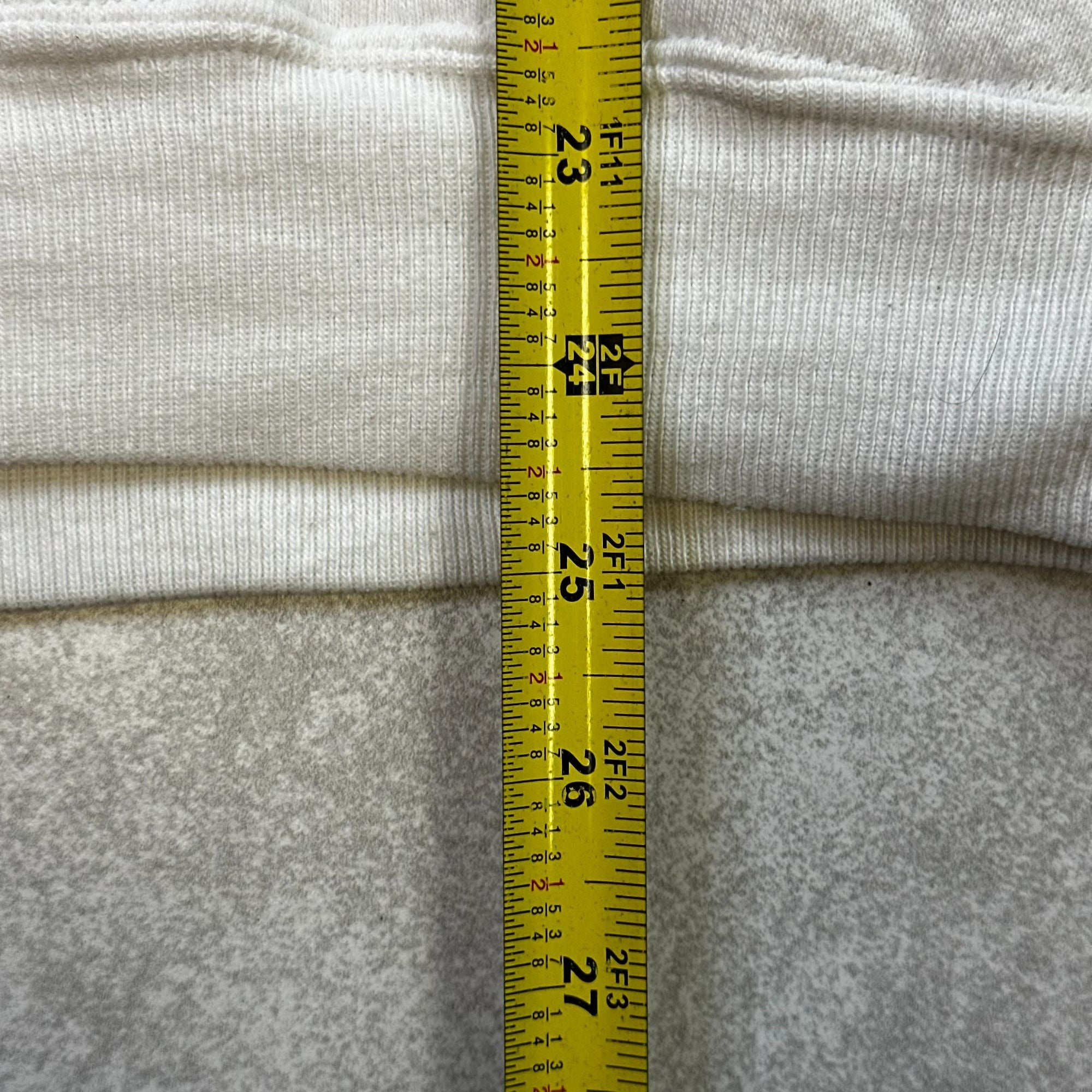 Russell Sportswear L White Zip-Up Hoodie Made In USA