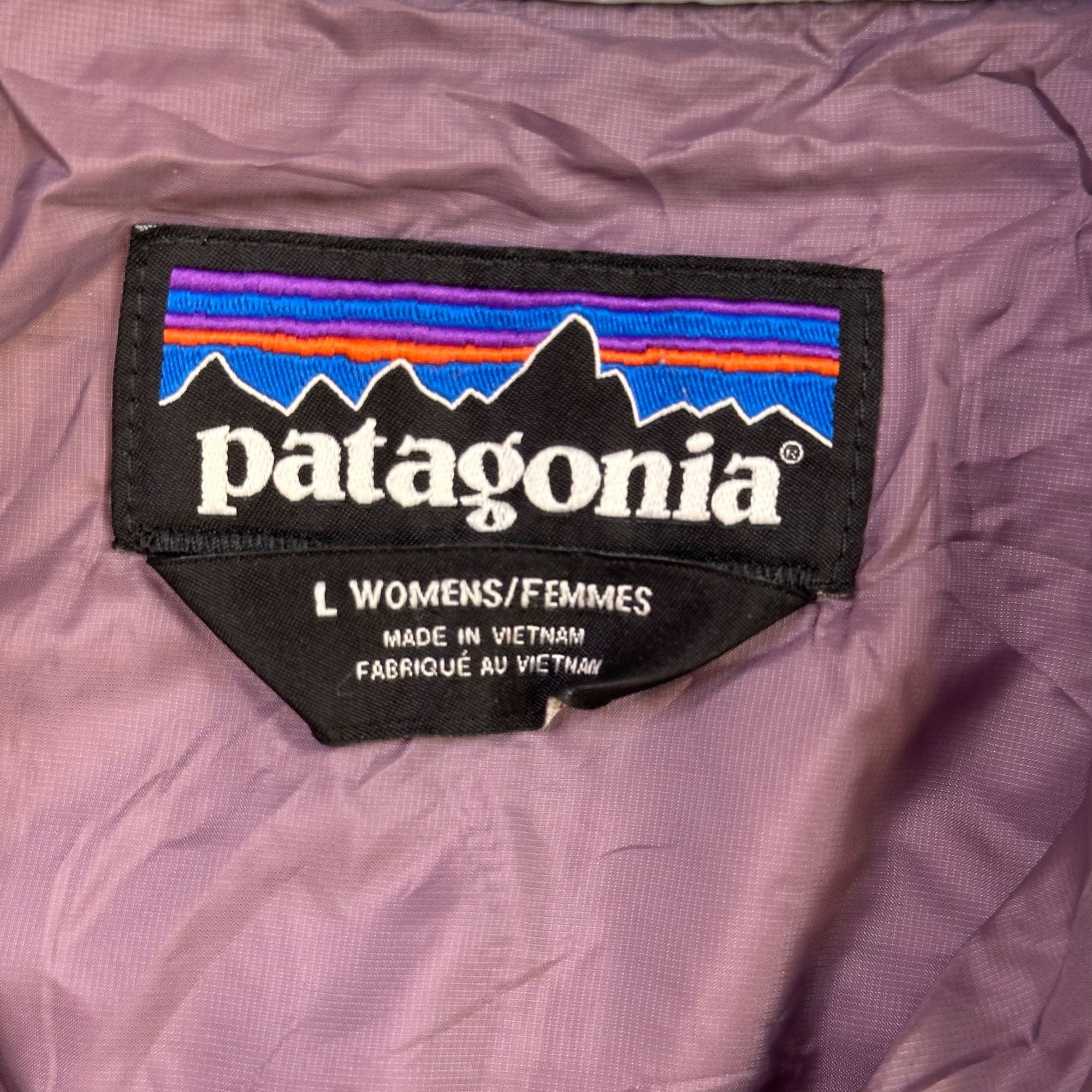 Patagonia Womens Nano Puff Vest L Lightweight Insulated Puffer Jacket Blue