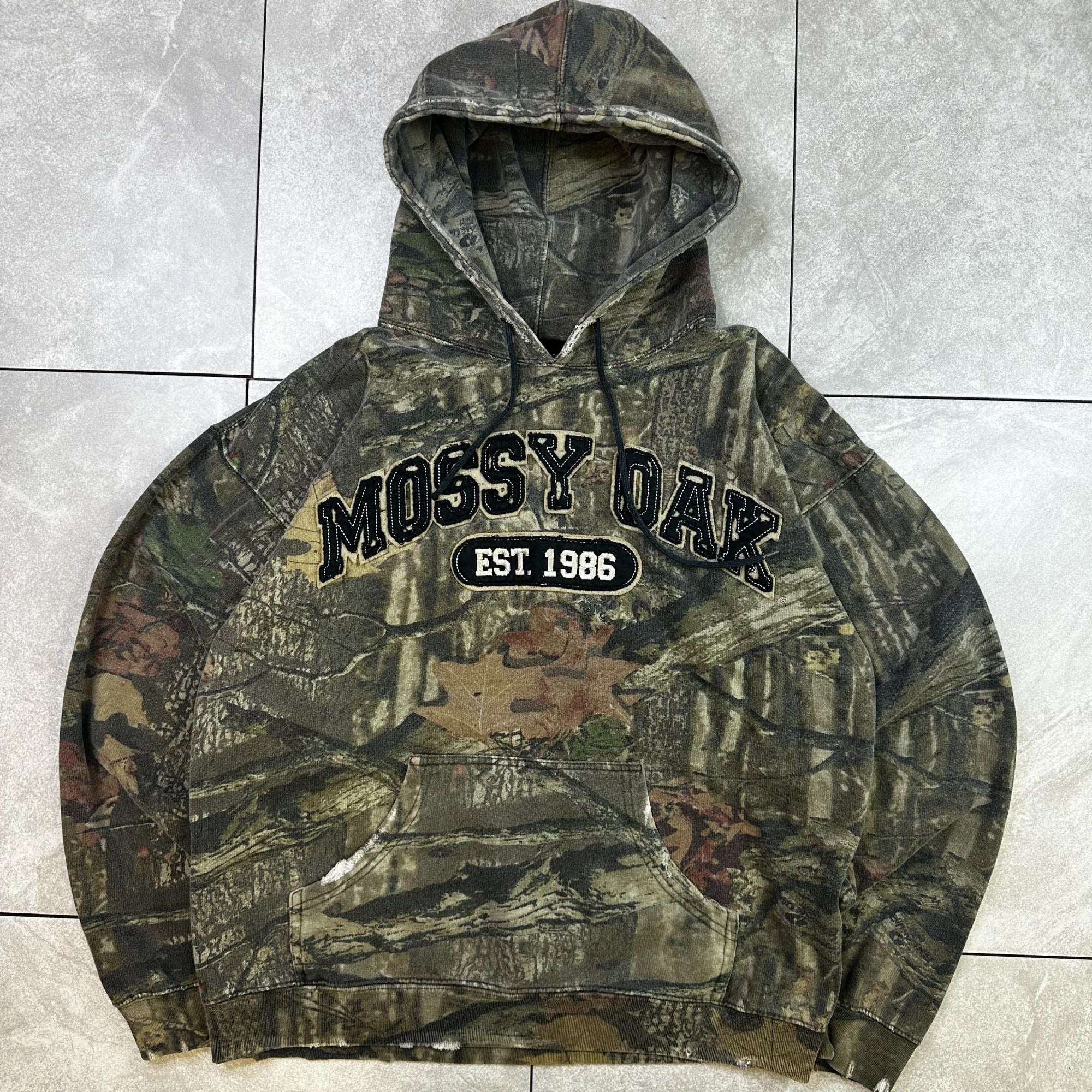 Mossy Oak Break-Up Infinity Camo Hoodie Pullover With Drawstring Hood & Kangaroo Pocket