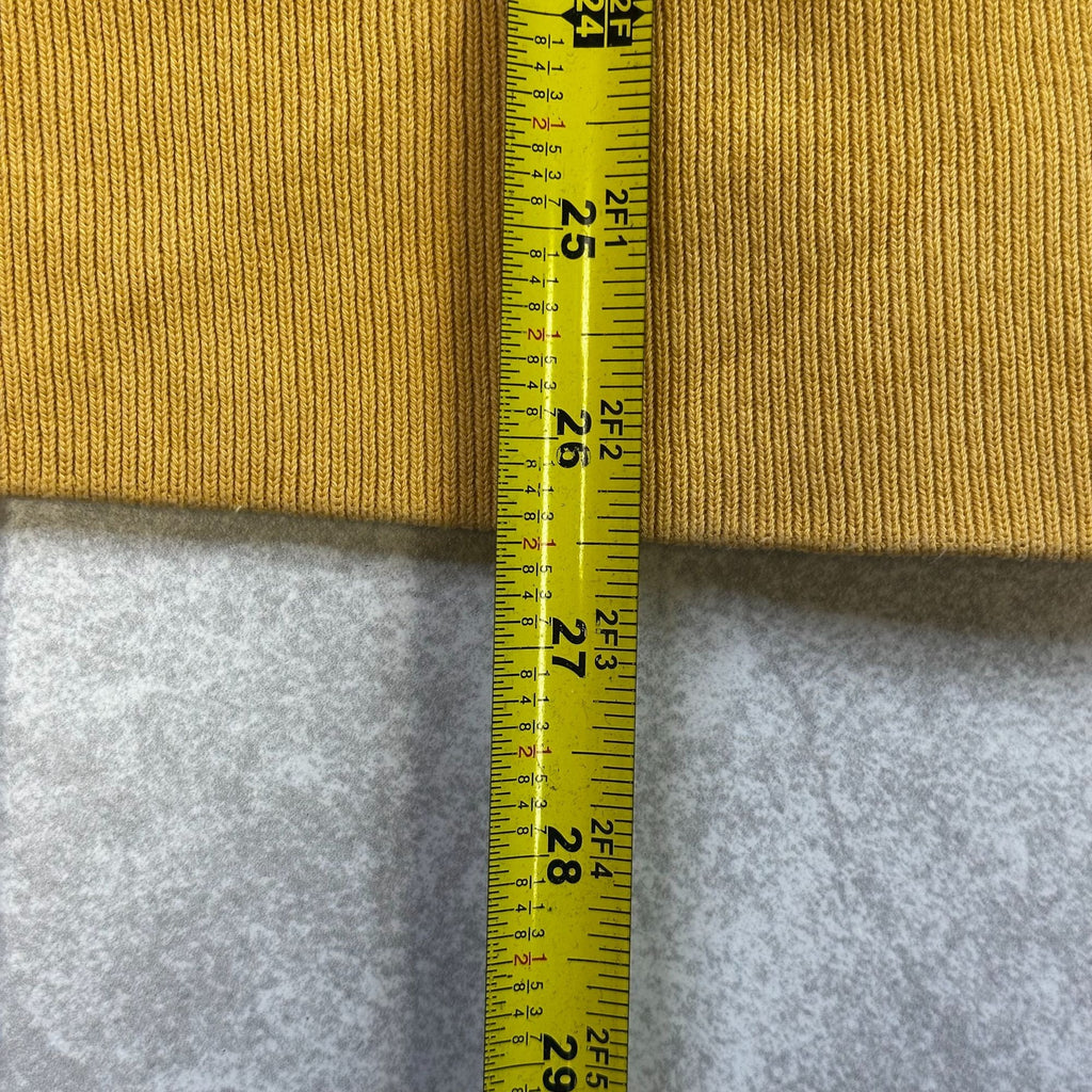 American Eagle Outfitters Yellow Hoodie Eagle Fleece Pullover Sweatshirt S/P