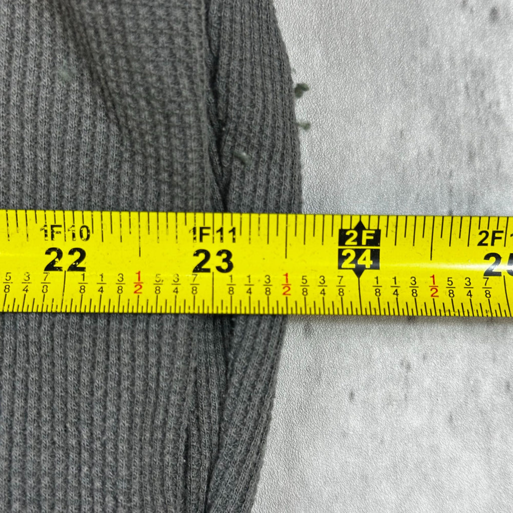 Mens No Boundaries 2XL Charcoal Long Sleeve Thermal Shirt With Eagle & Star Graphic Design Cotton/Polyester Blend