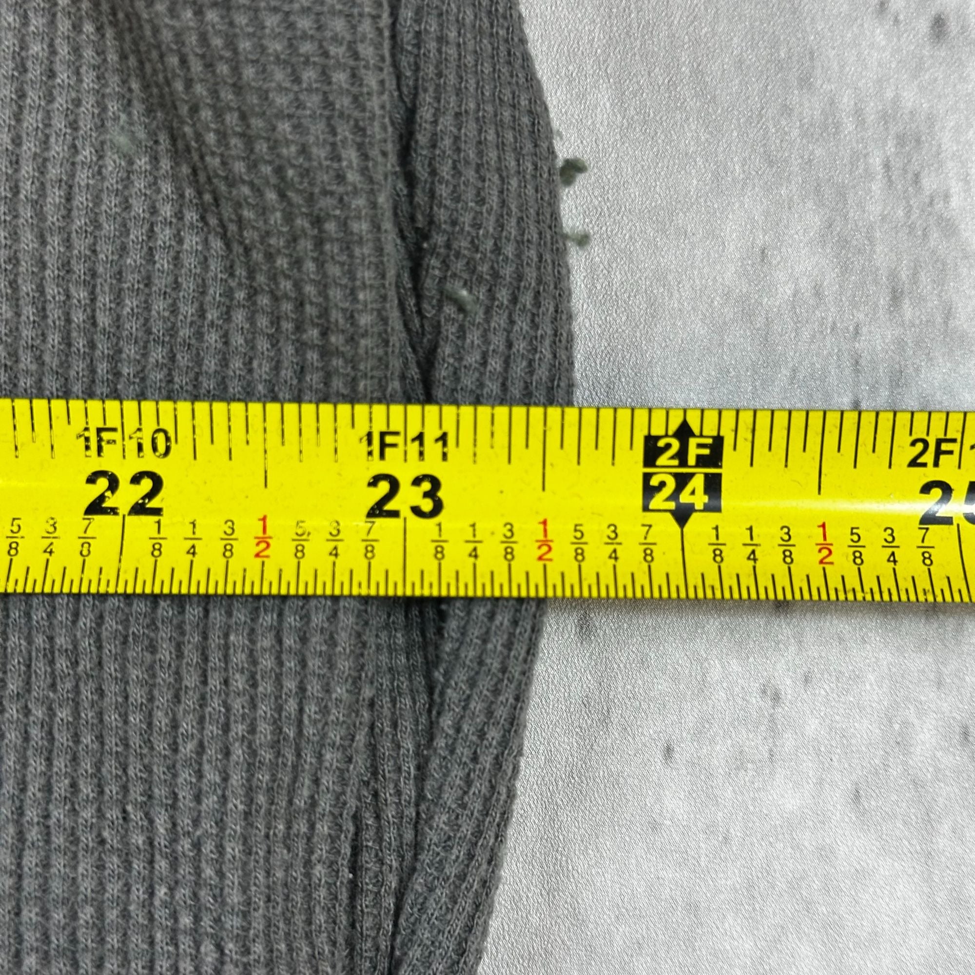 Mens No Boundaries 2XL Charcoal Long Sleeve Thermal Shirt With Eagle & Star Graphic Design Cotton/Polyester Blend