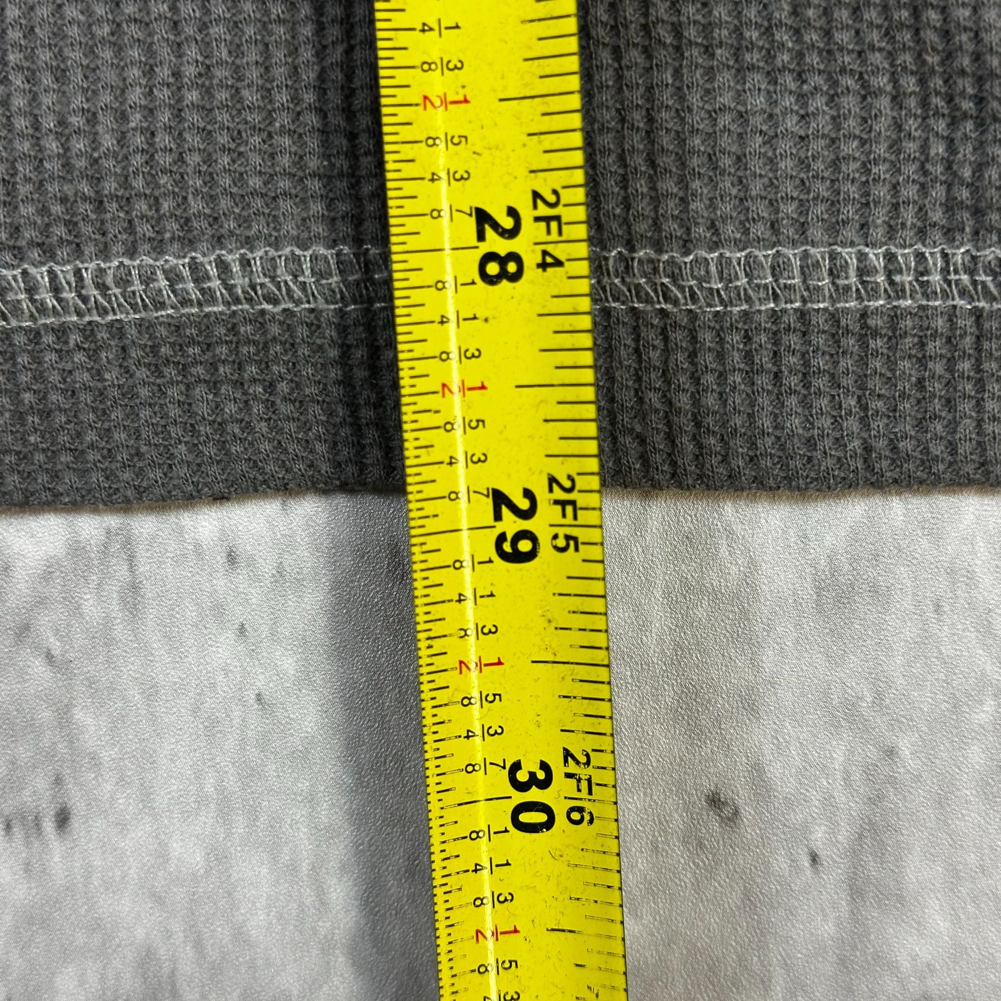 Mens No Boundaries 2XL Charcoal Long Sleeve Thermal Shirt With Eagle & Star Graphic Design Cotton/Polyester Blend