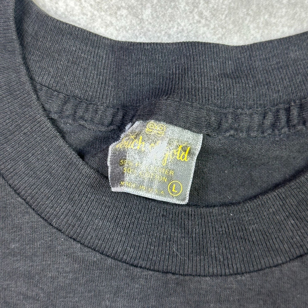 Randy Travis Old 8x10 Album T-Shirt Large Black Graphic Tee Cotton Blend