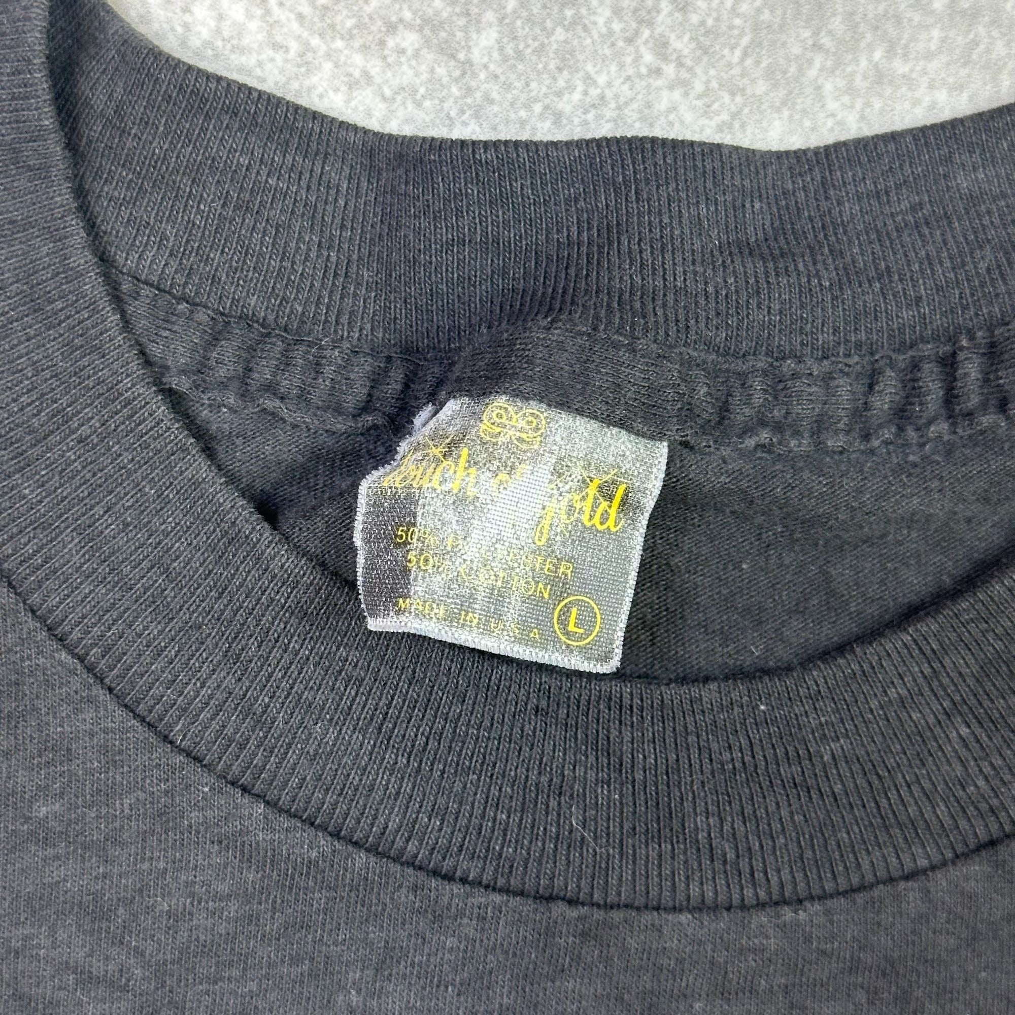 Randy Travis Old 8x10 Album T-Shirt Large Black Graphic Tee Cotton Blend