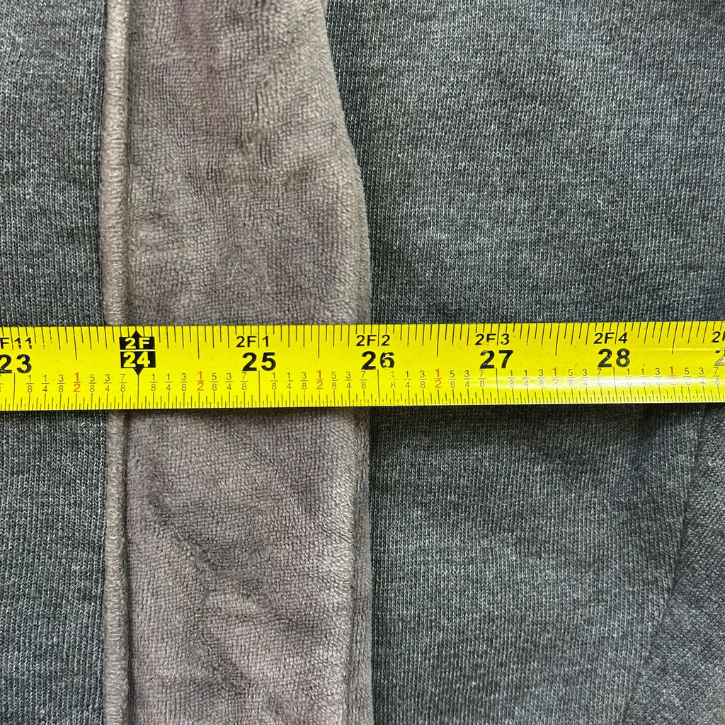 Southpole Mens Gray Hoodie L With Contrast Suede Stripes & Logo Graphic Pullover Sweatshirt Casual Streetwear