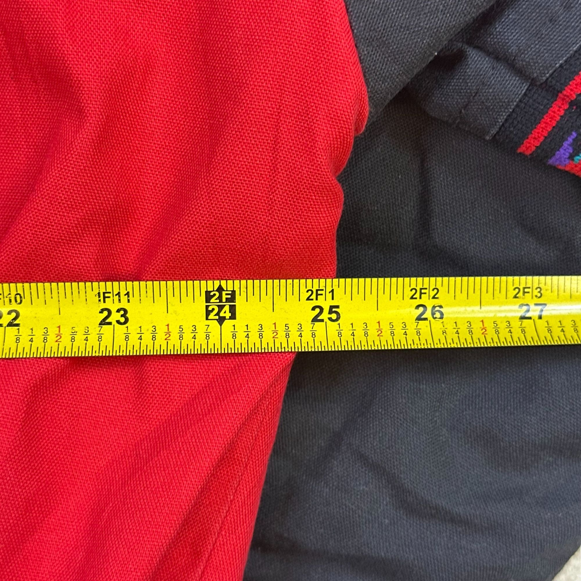 Saddlebrook Western Wear Red & Black Jacket 2X Zip Front USA-Made Native-Inspired Pattern Warm Lining Mens Outerwear