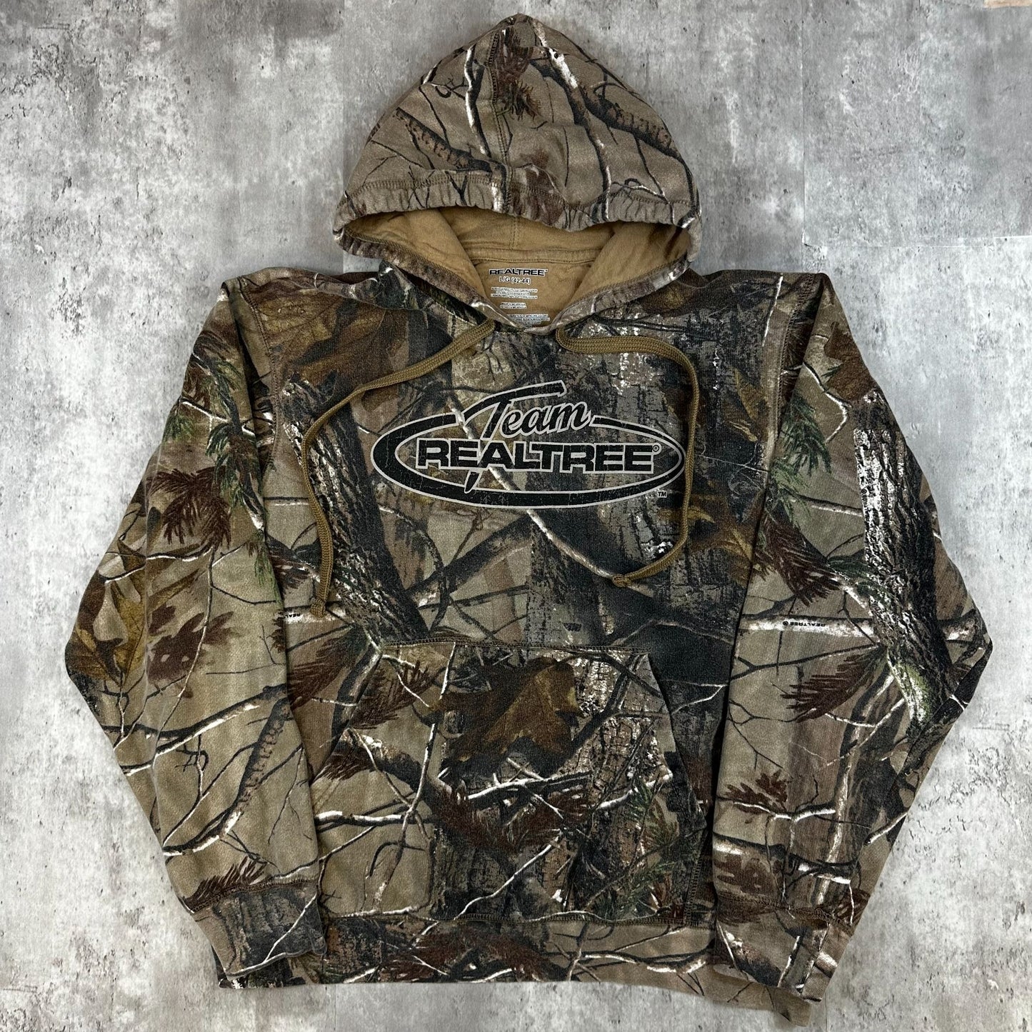 Team Realtree Camouflage Hoodie L/G (42-44) Cotton/Polyester Blend