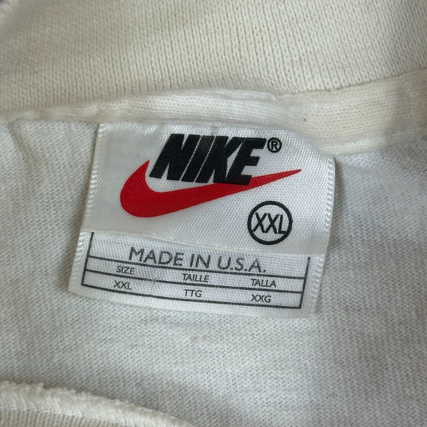 Vintage Nike Long Sleeve White Crewneck Sweatshirt XXL Made In USA