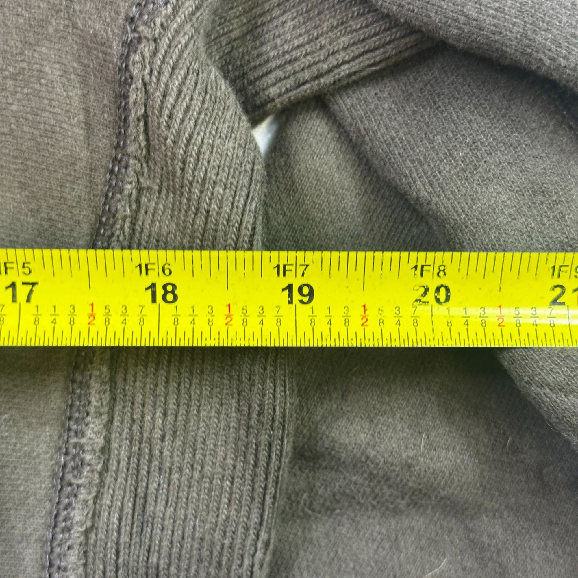 Abercrombie & Fitch Hooded Brown Full-Zip Sweatshirt Jacket Large Cotton Blend