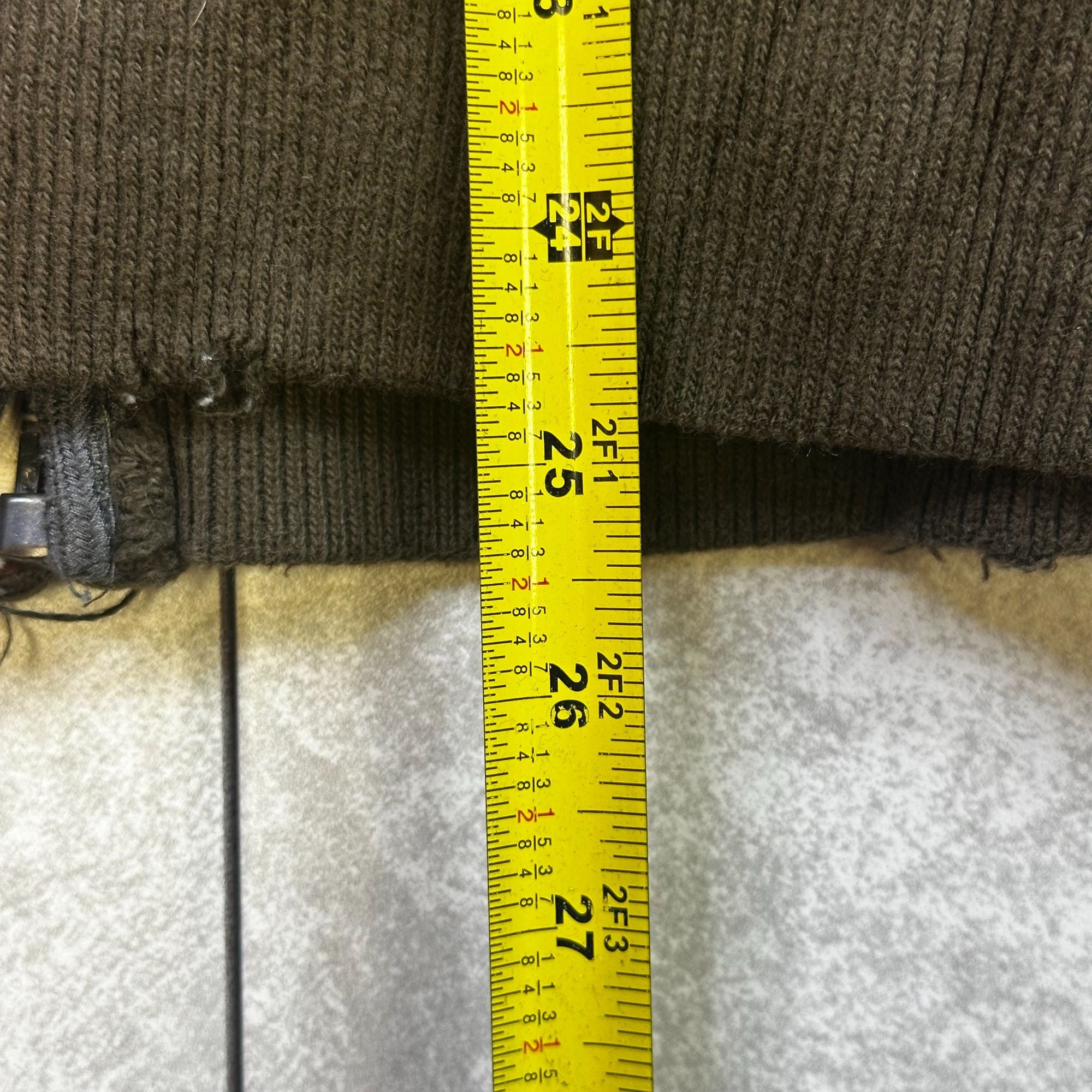 Abercrombie & Fitch Hooded Brown Full-Zip Sweatshirt Jacket Large Cotton Blend