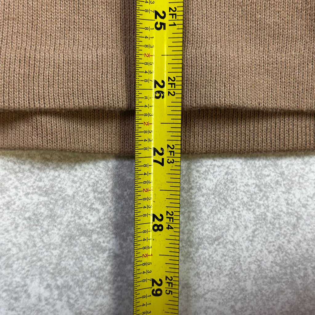 Polo By Ralph Lauren Mens Tan 1/4 Zip Pullover Sweater L 100% Cotton Casual Versatile Warm Knit