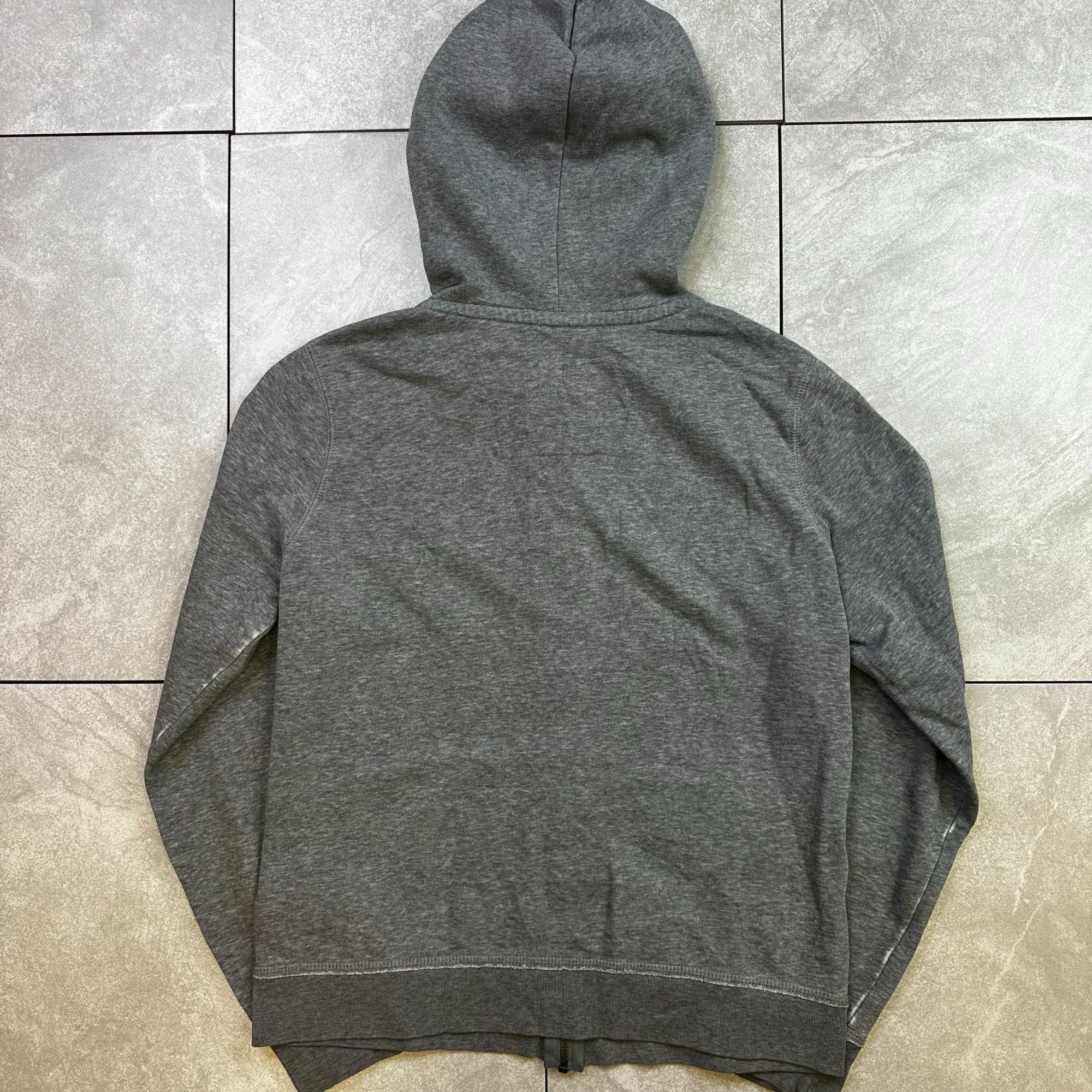 Aeropostale Gray Zip-Up Hoodie Size M With "87 New York" Print