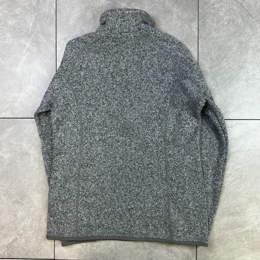 Patagonia Mens Grey Better Sweater 1/4 Zip Pullover Medium