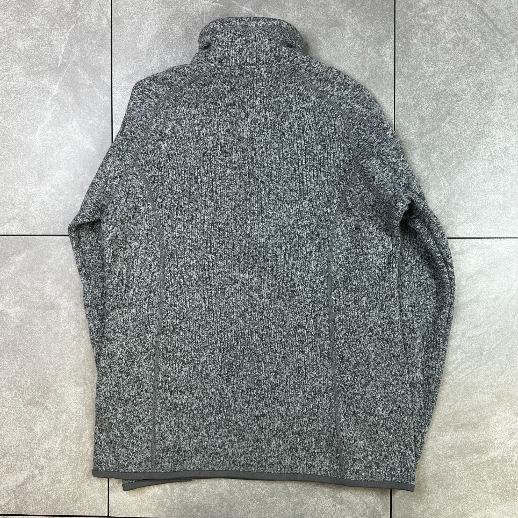 Patagonia Mens Grey Better Sweater 1/4 Zip Pullover Medium