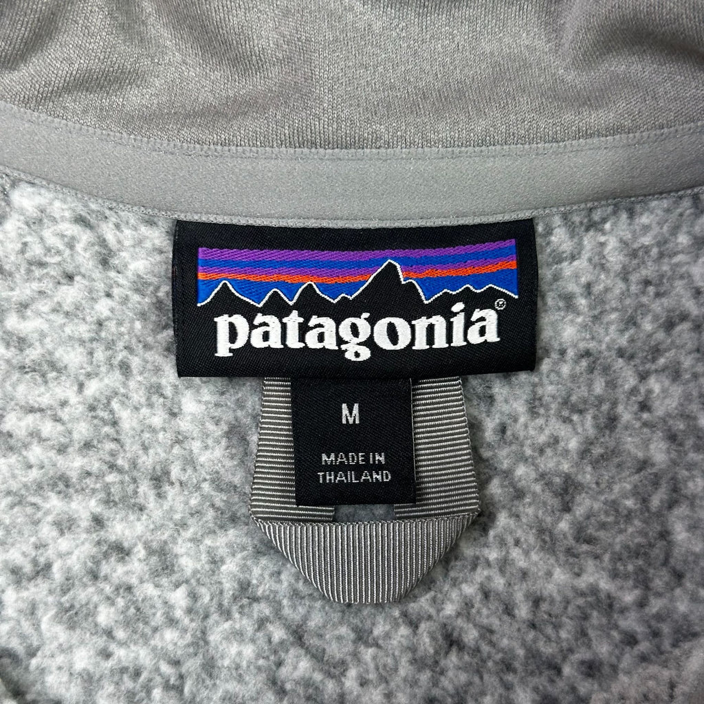 Patagonia Mens Grey Better Sweater 1/4 Zip Pullover Medium