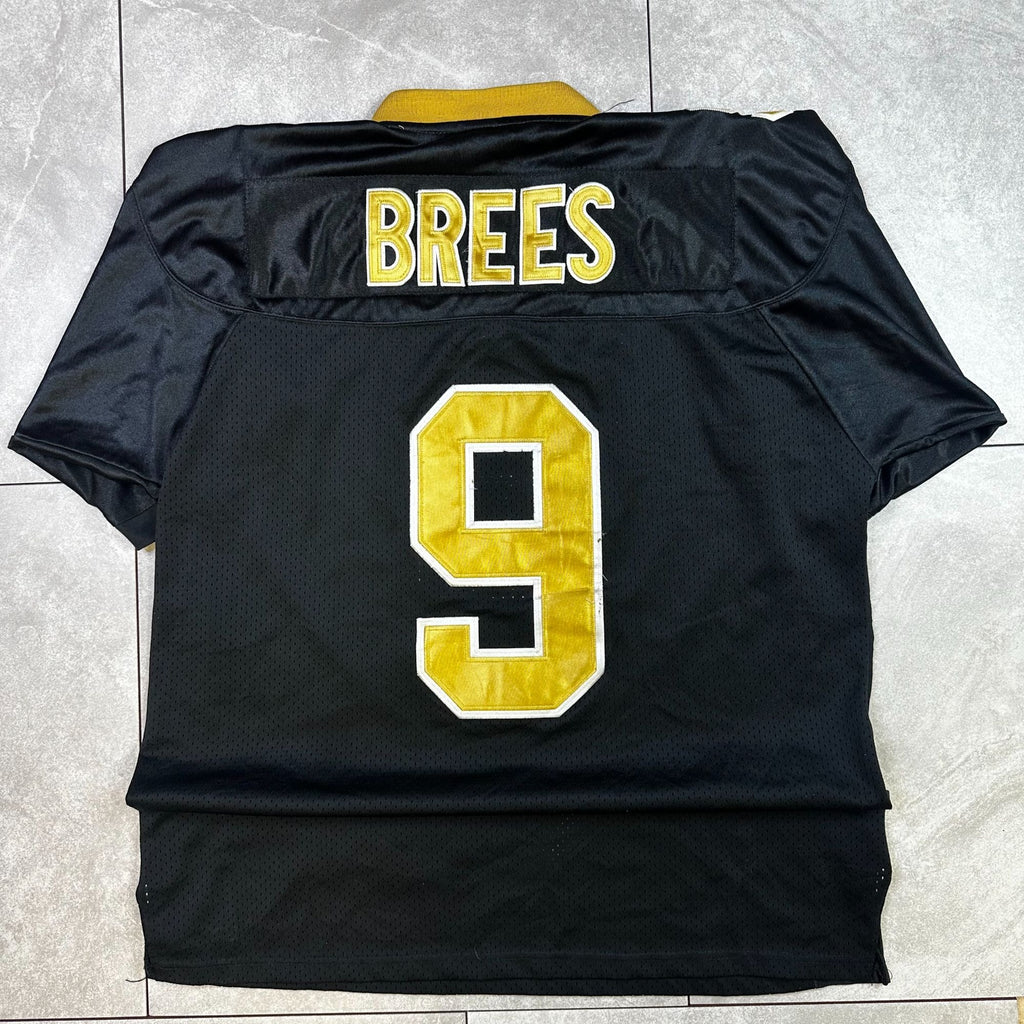 Drew Brees New Orleans Saints Black & Gold NFL Authentic Reebok Jersey Size 50 Mens Equipment Edition