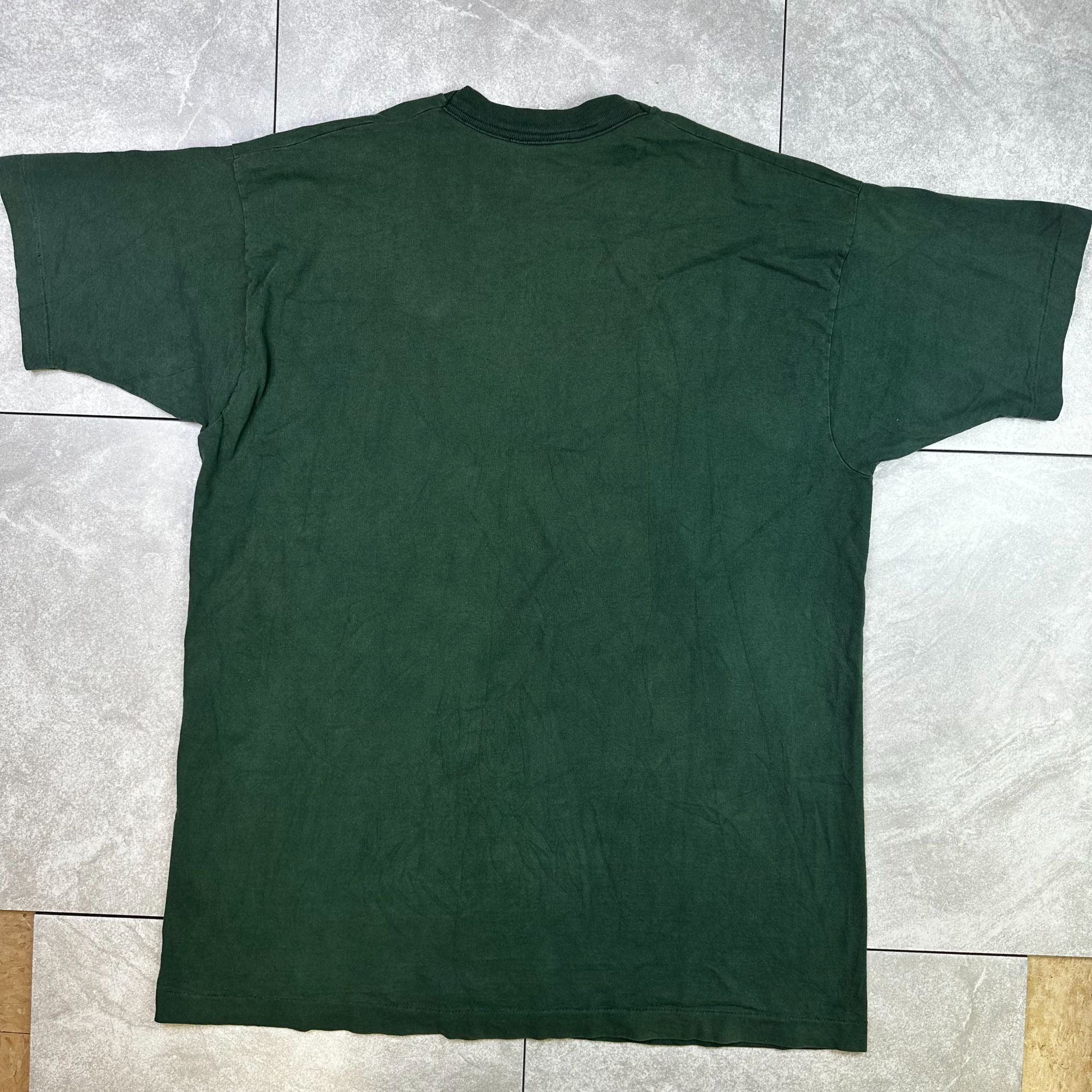 Vintage 1995 Looney Tunes Taz "Try And Jungle This!" T-Shirt XL Green Warner Bros