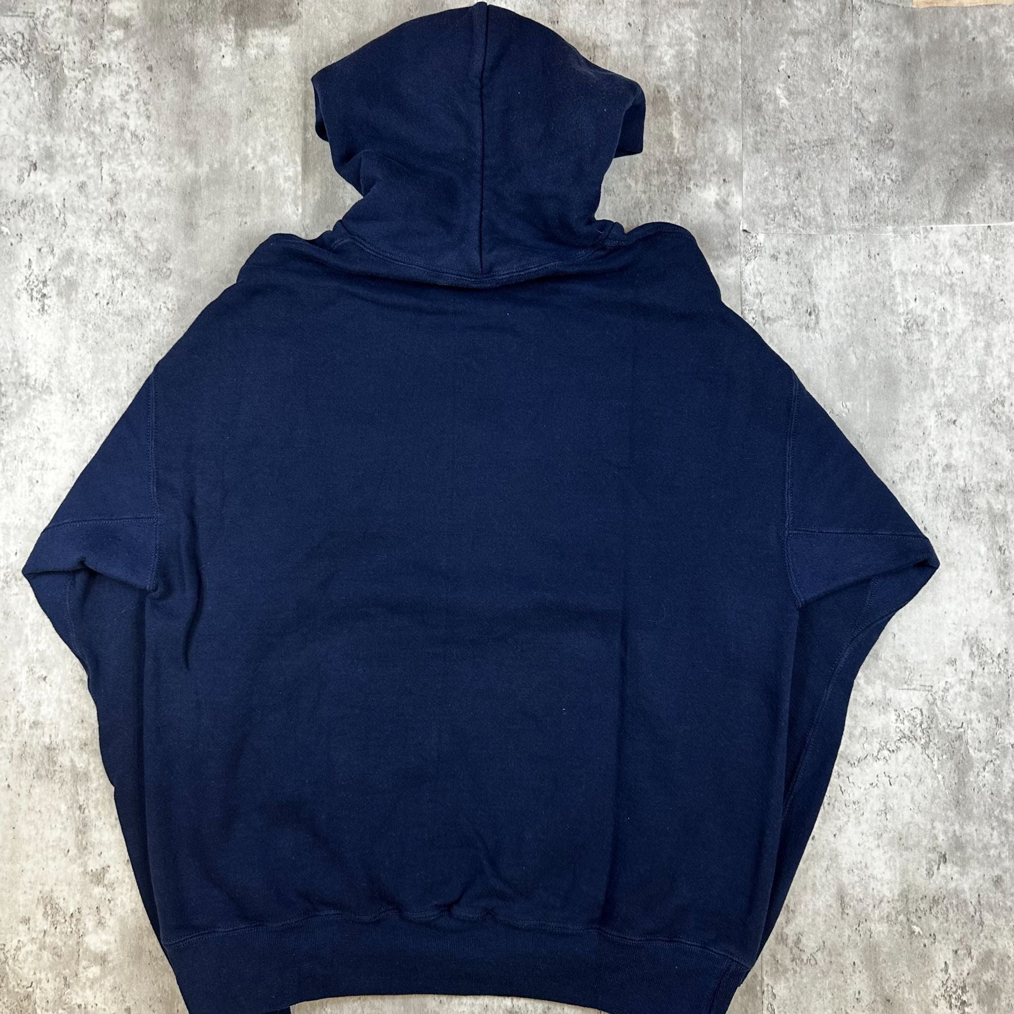 Vintage Georgia Tech XL Football Hoodie Navy & Yellow Russell Athletic Pullover Sweatshirt