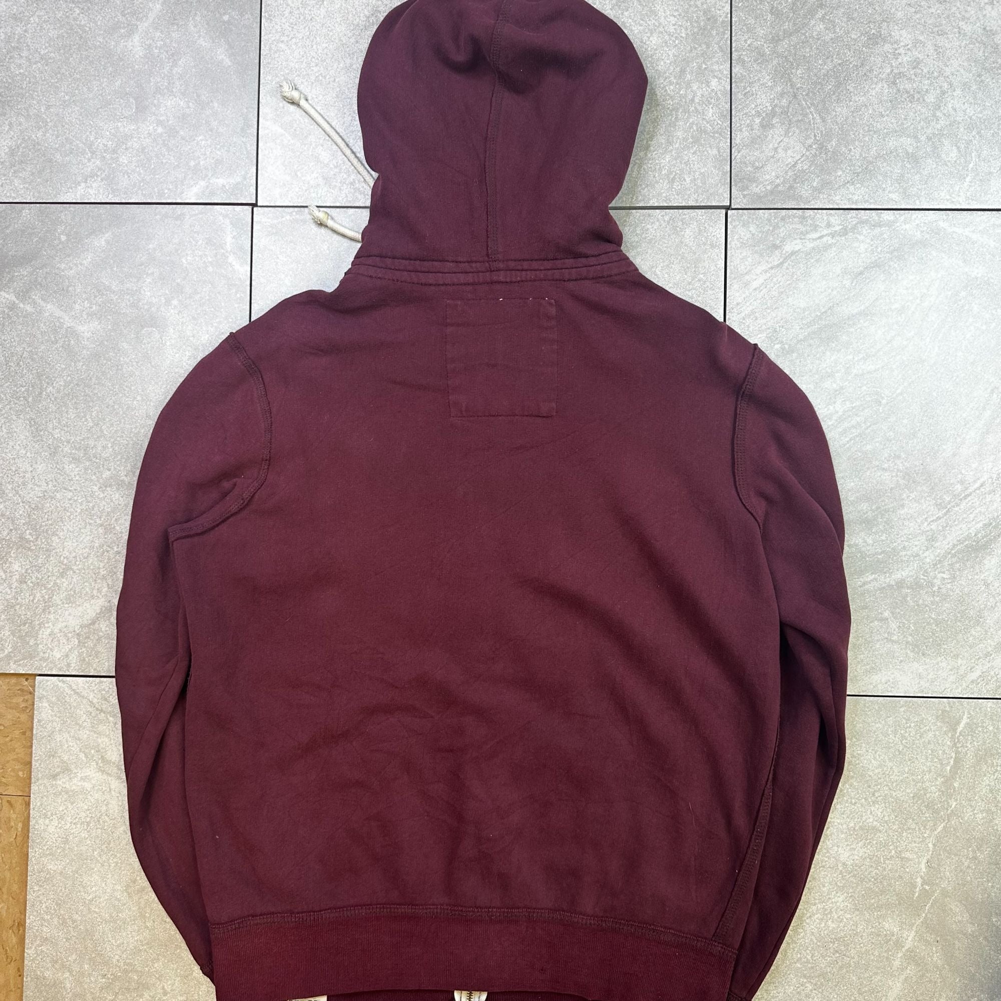 Aeropostale 1987 Burgundy Full-Zip Hoodie S/P