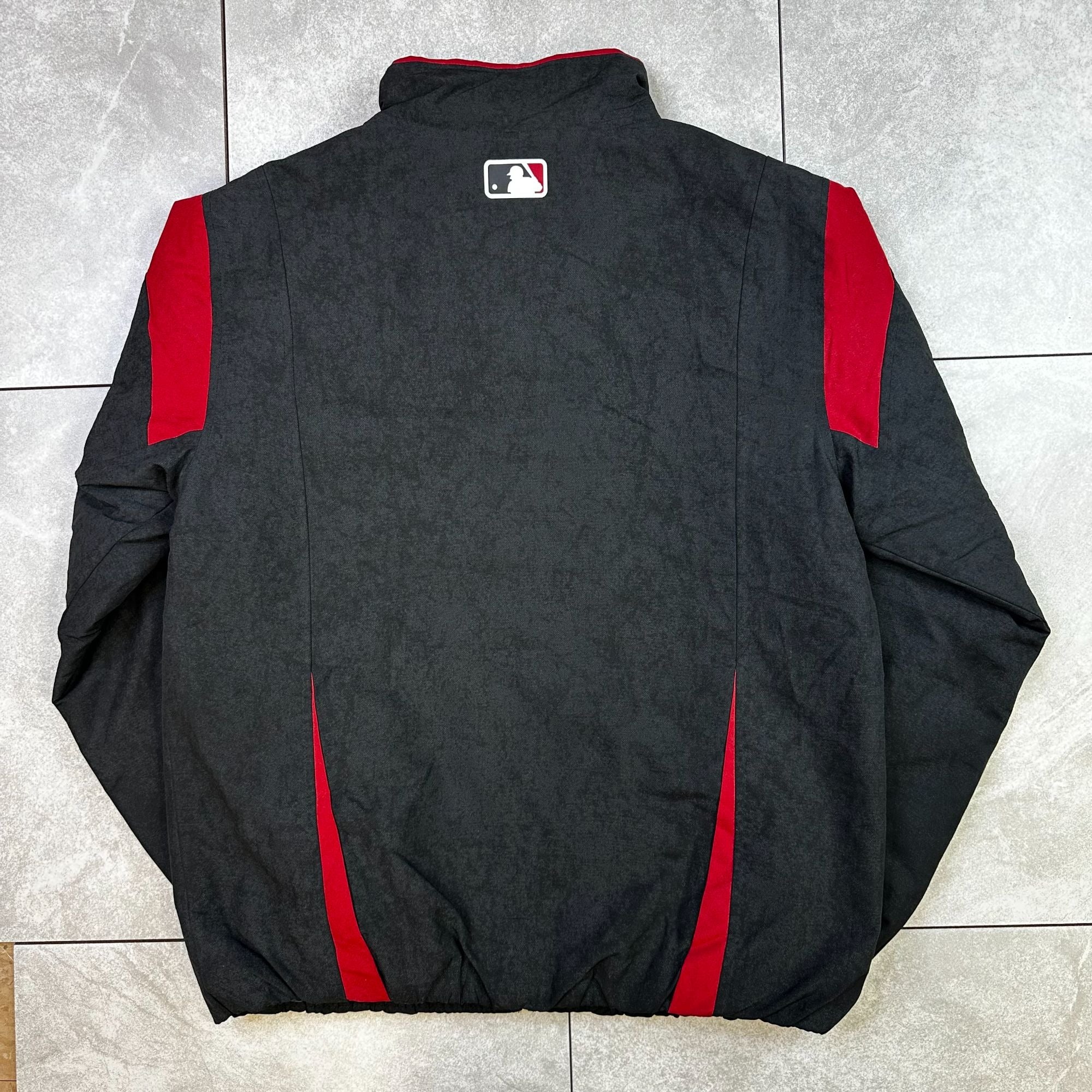 Majestic Therma Base MLB Authentic Collection D-Backs Jacket M/M Black & Red Full Zip
