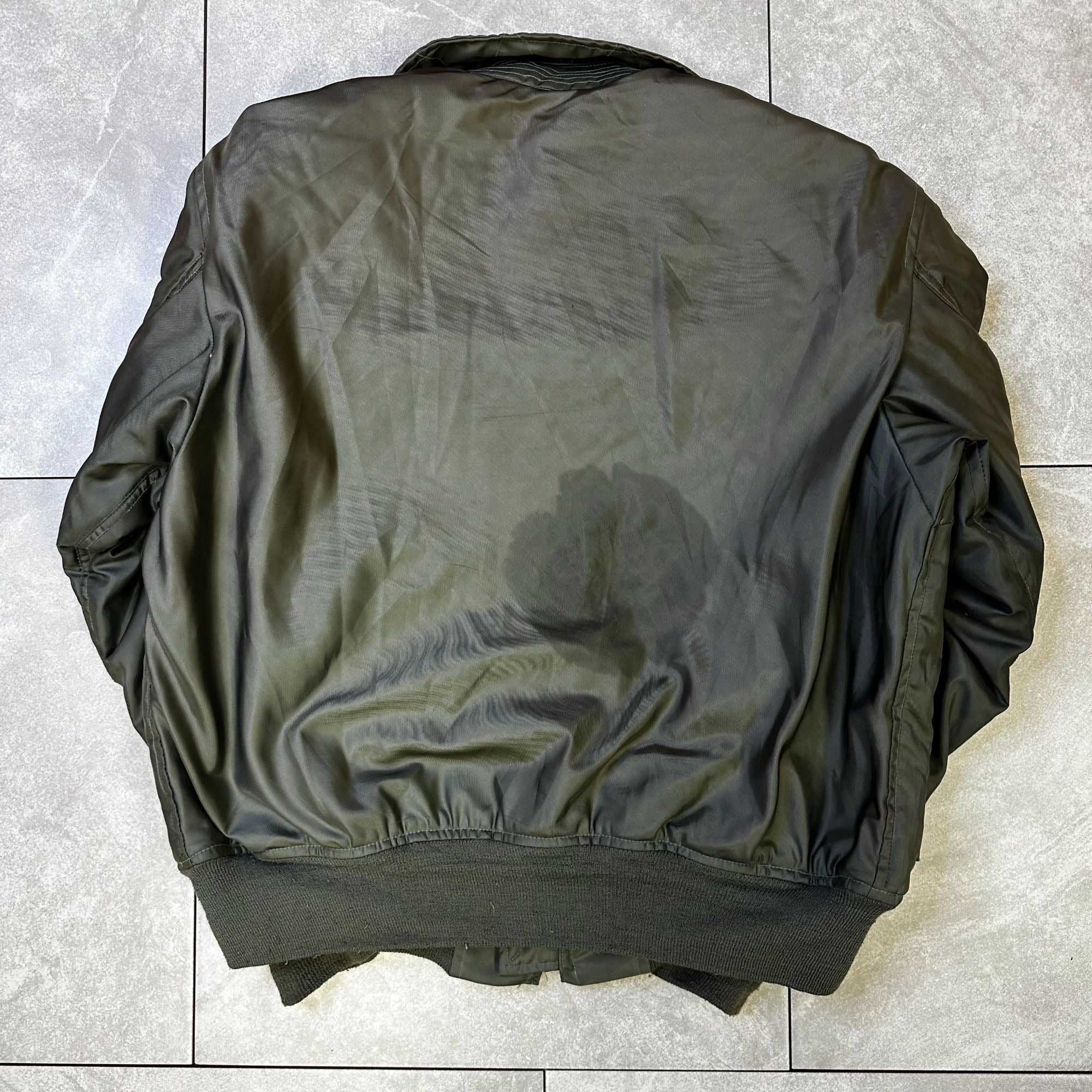 Jacket Flyers CWU 45/P Large Avirex 100% Aromatic Polyamide Olive Green Military Style