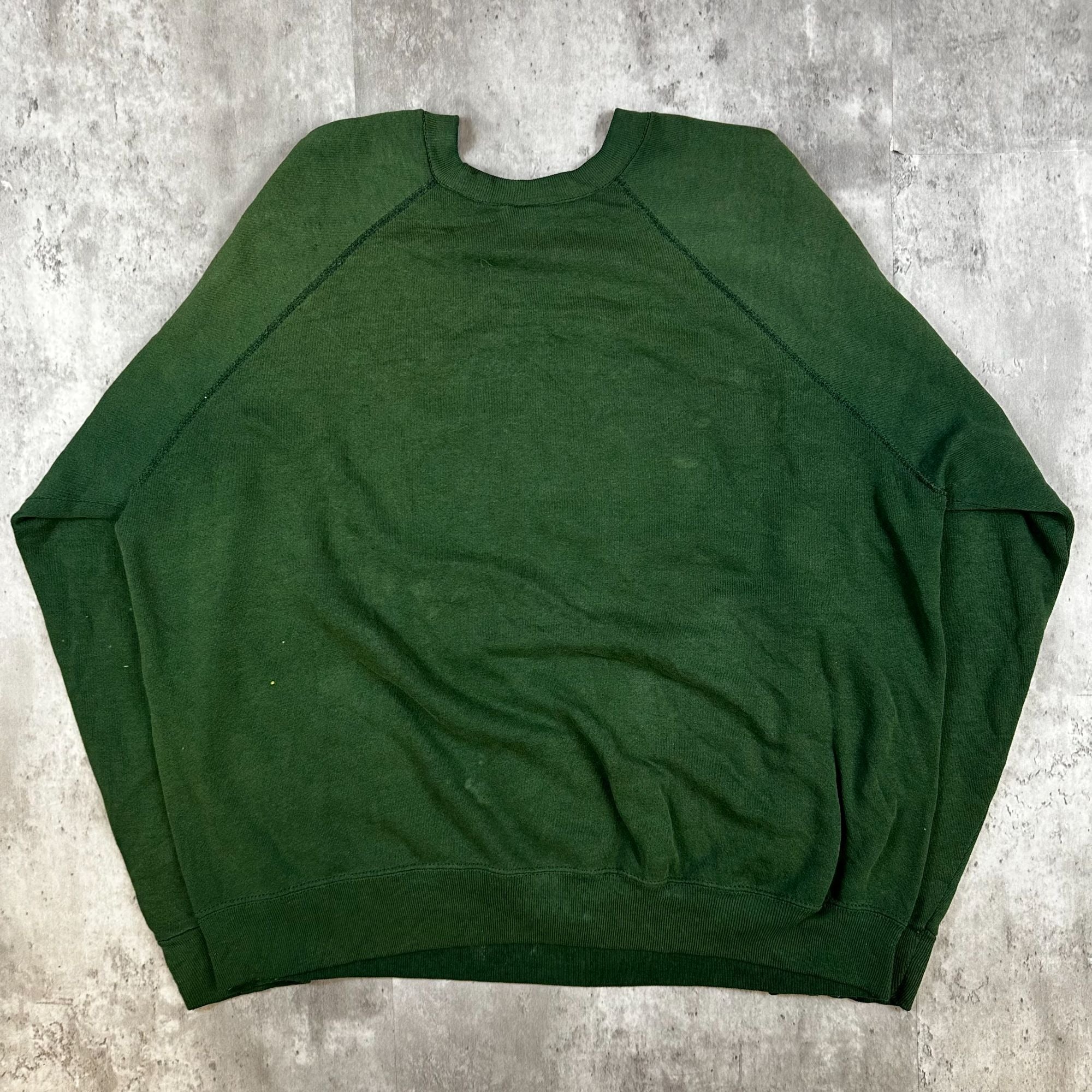 Vintage Tultex Finger Lakes Race Track Sweatshirt X-Large Green Graphic Crewneck