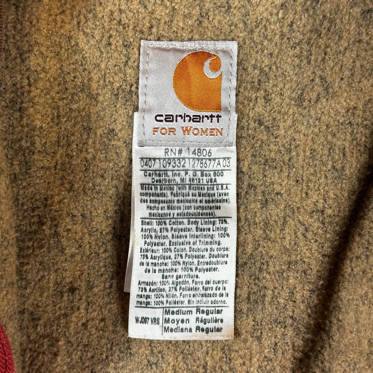 Carhartt For Women Sherpa Lined Detroit Jacket (M)