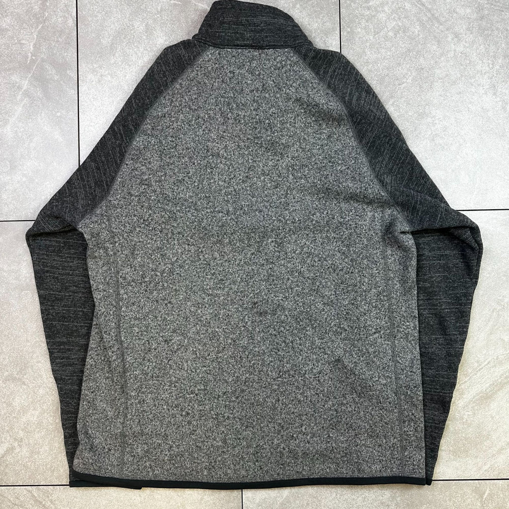 Patagonia Mens Gray 1/4 Zip Fleece Pullover Sweater XL
