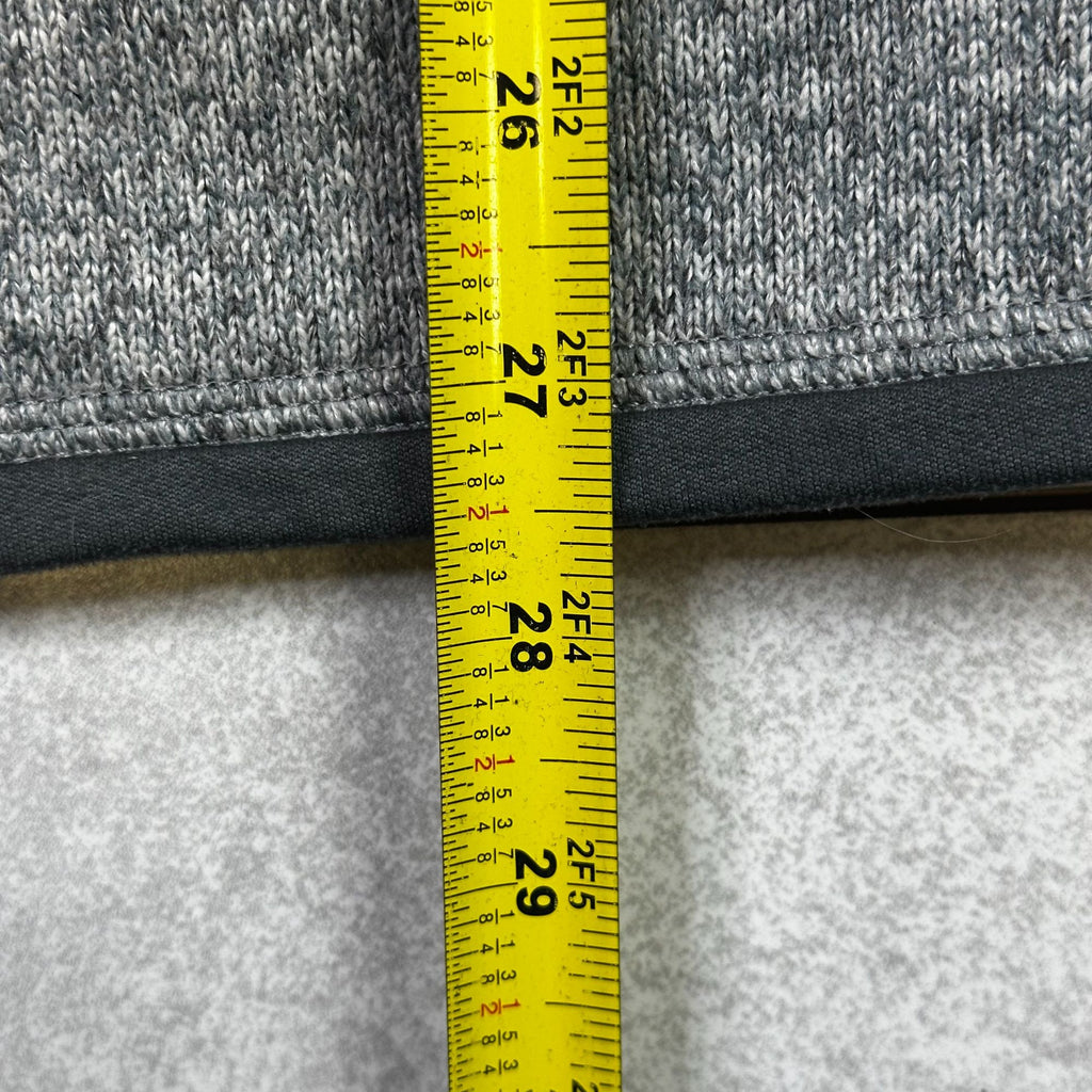 Patagonia Mens Gray 1/4 Zip Fleece Pullover Sweater XL