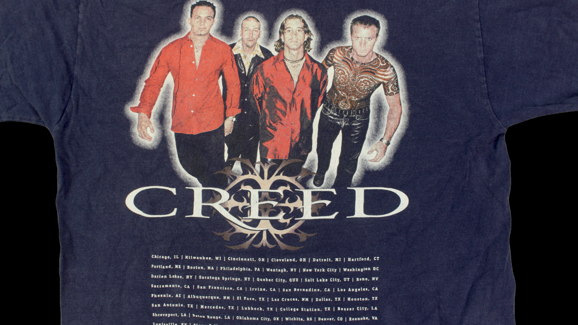 Creed Human Clay Tour shirt