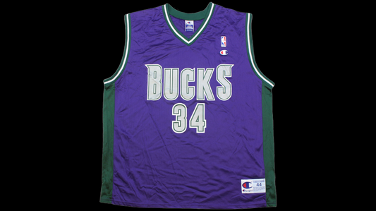 90's Milwaukee Bucks Allen Ray Champion jersey