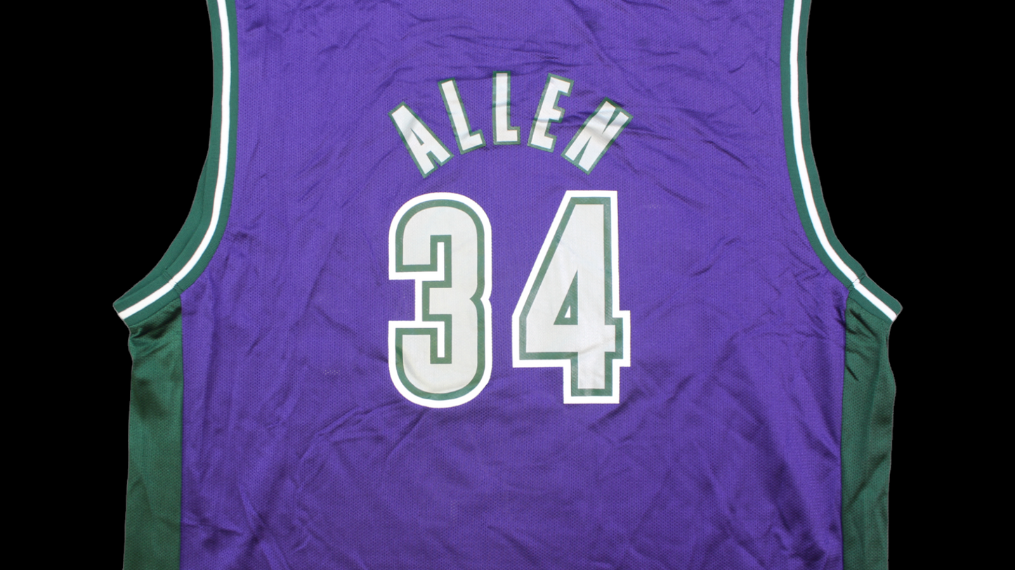 90's Milwaukee Bucks Allen Ray Champion jersey