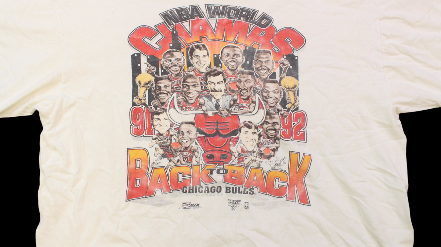 1992 Chicago Bulls Team Caricature