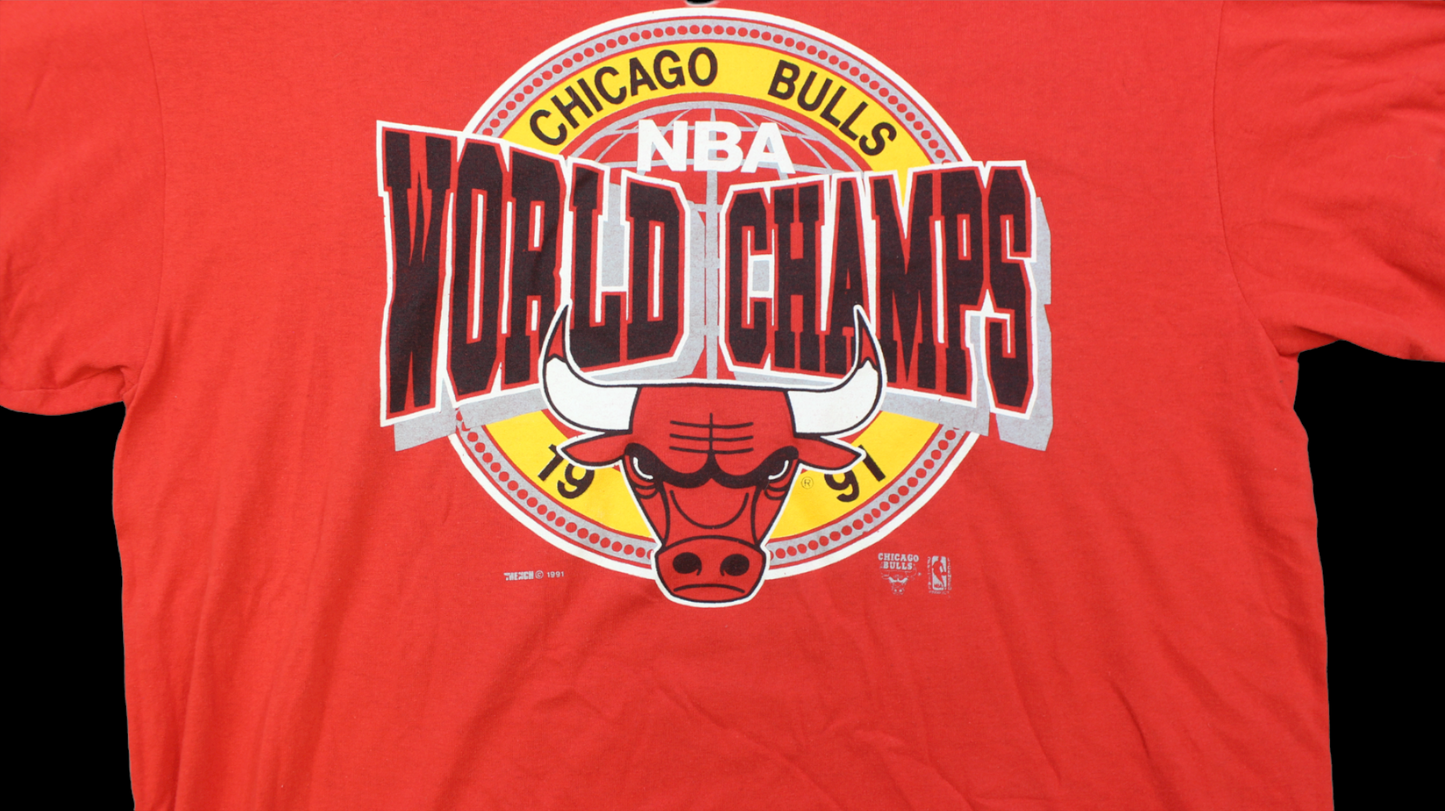 1991 Chicago Bulls Champions shirt