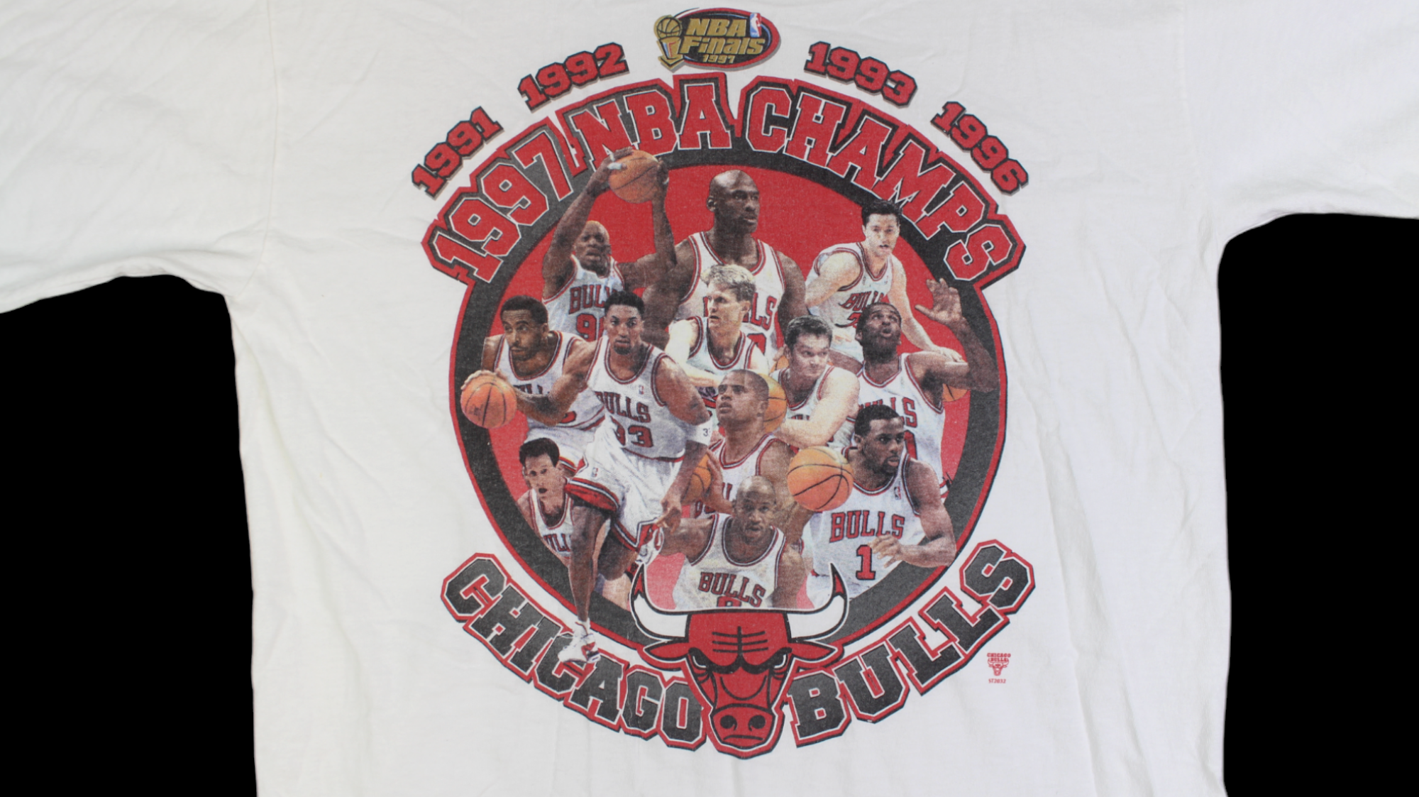 1997 NBA Finals Chicago Bulls Champions shirt