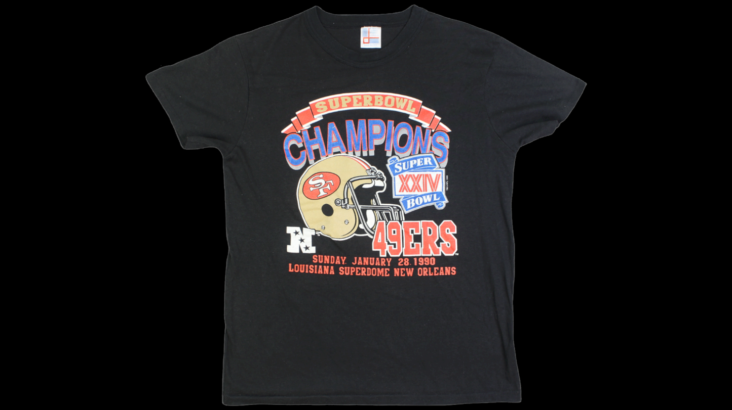 1990 San Francisco 49ERS Super Bowl Champions shirt
