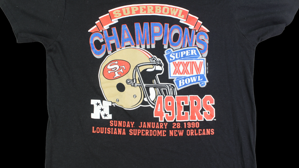1990 San Francisco 49ERS Super Bowl Champions shirt