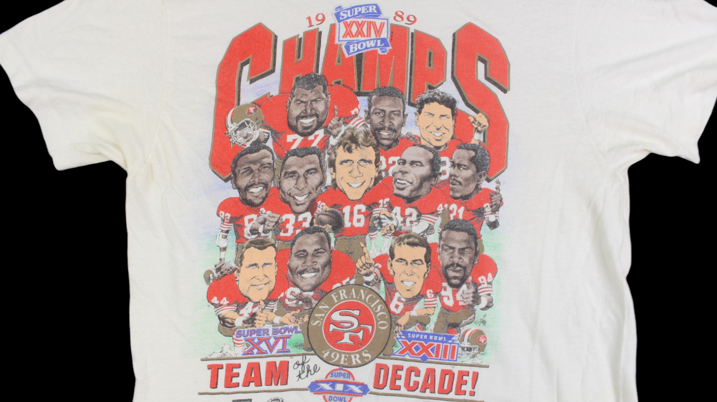 1989 San Fransisco Super Bowl Champions shirt