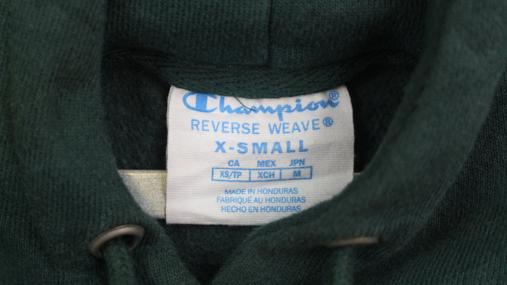 Reverse Weave Champion hood dark green