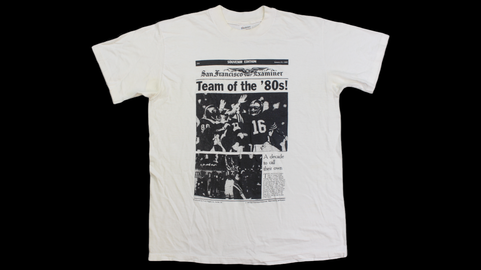 "Team of The 80's" San Francisco 49ERs shirt