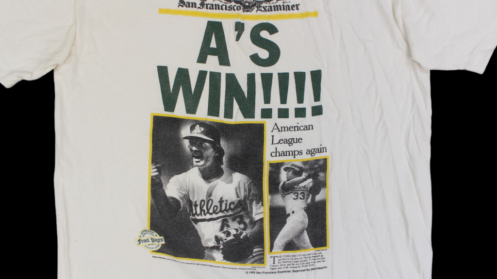 1989 Oakland Athletic's shirt