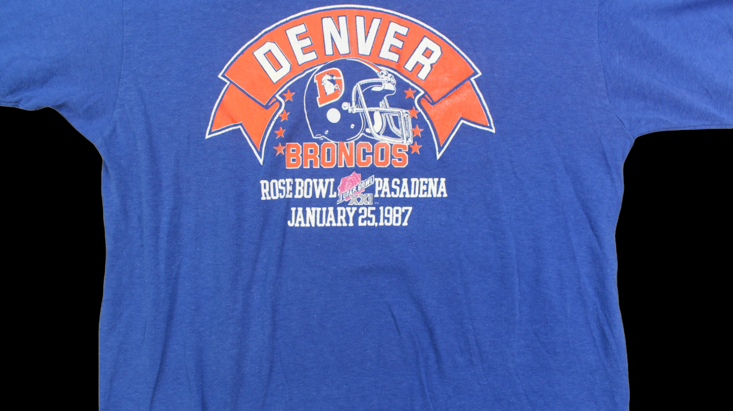 1987 Denver Broncos Rose bowl shirt